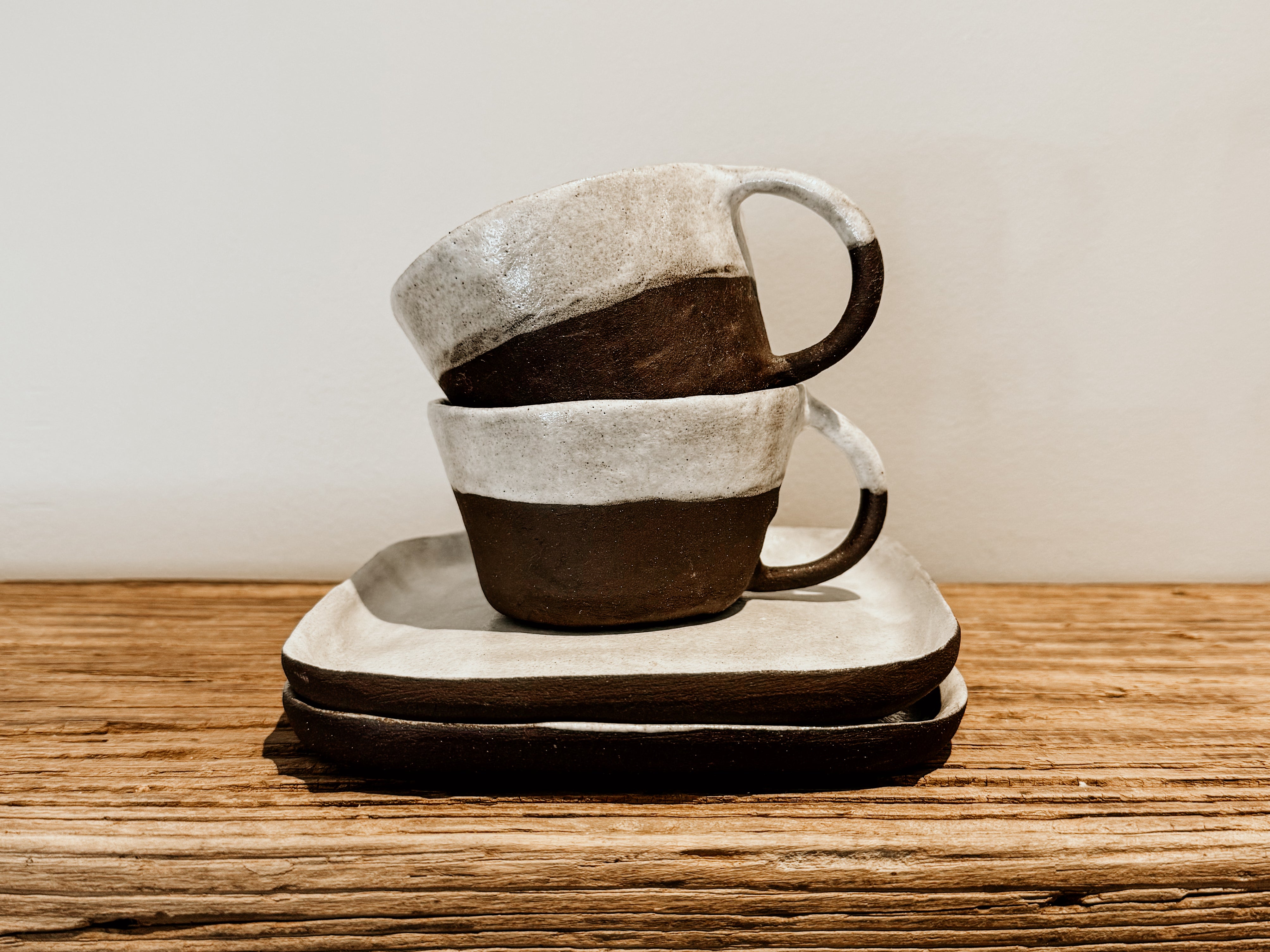 Skinny Handle Mug | Black & White - Shop Adele Catherine 