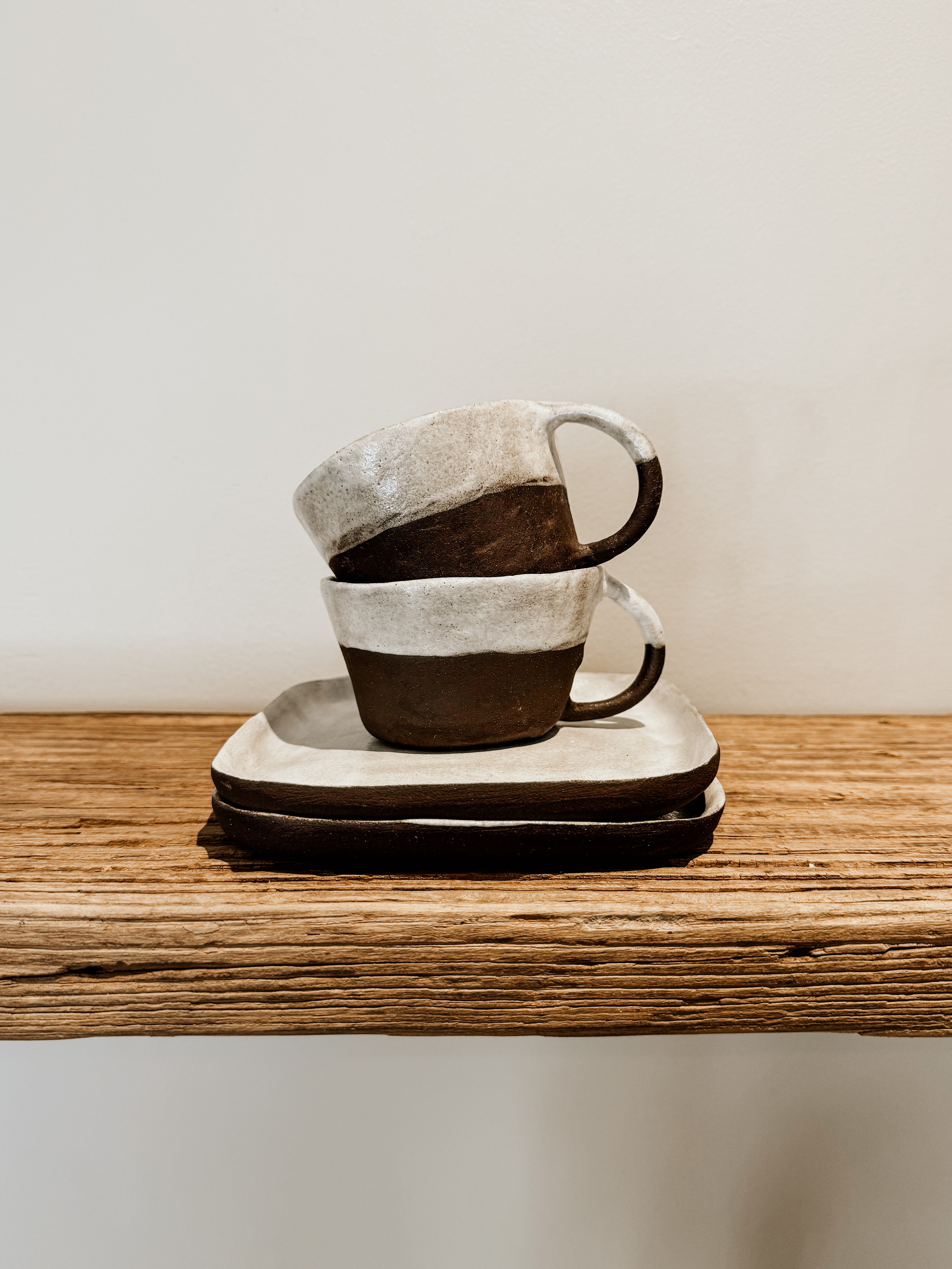 Skinny Handle Mug | Black & White - Shop Adele Catherine 