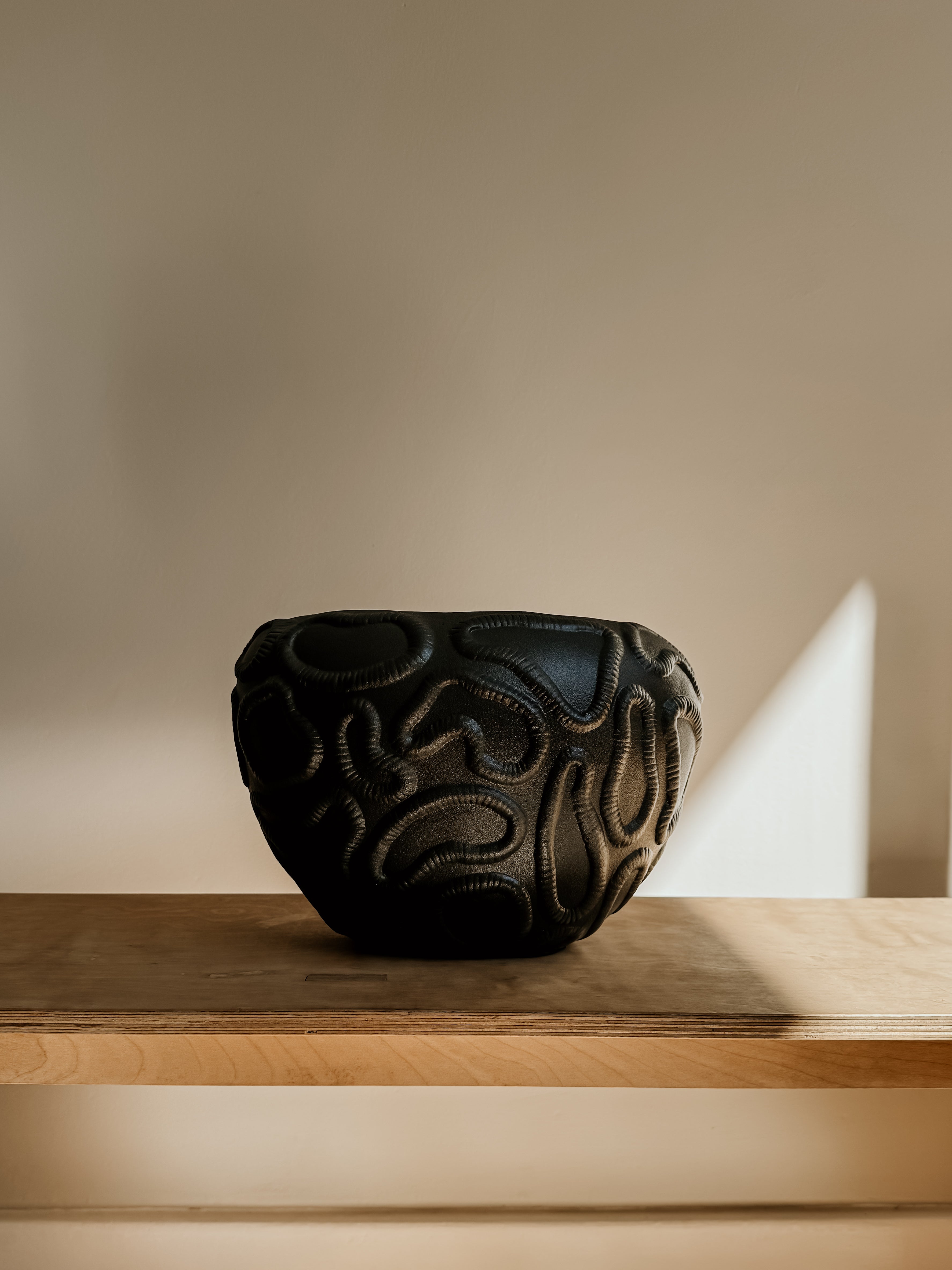 Squiggle Planter | Black - Shop Adele Catherine 