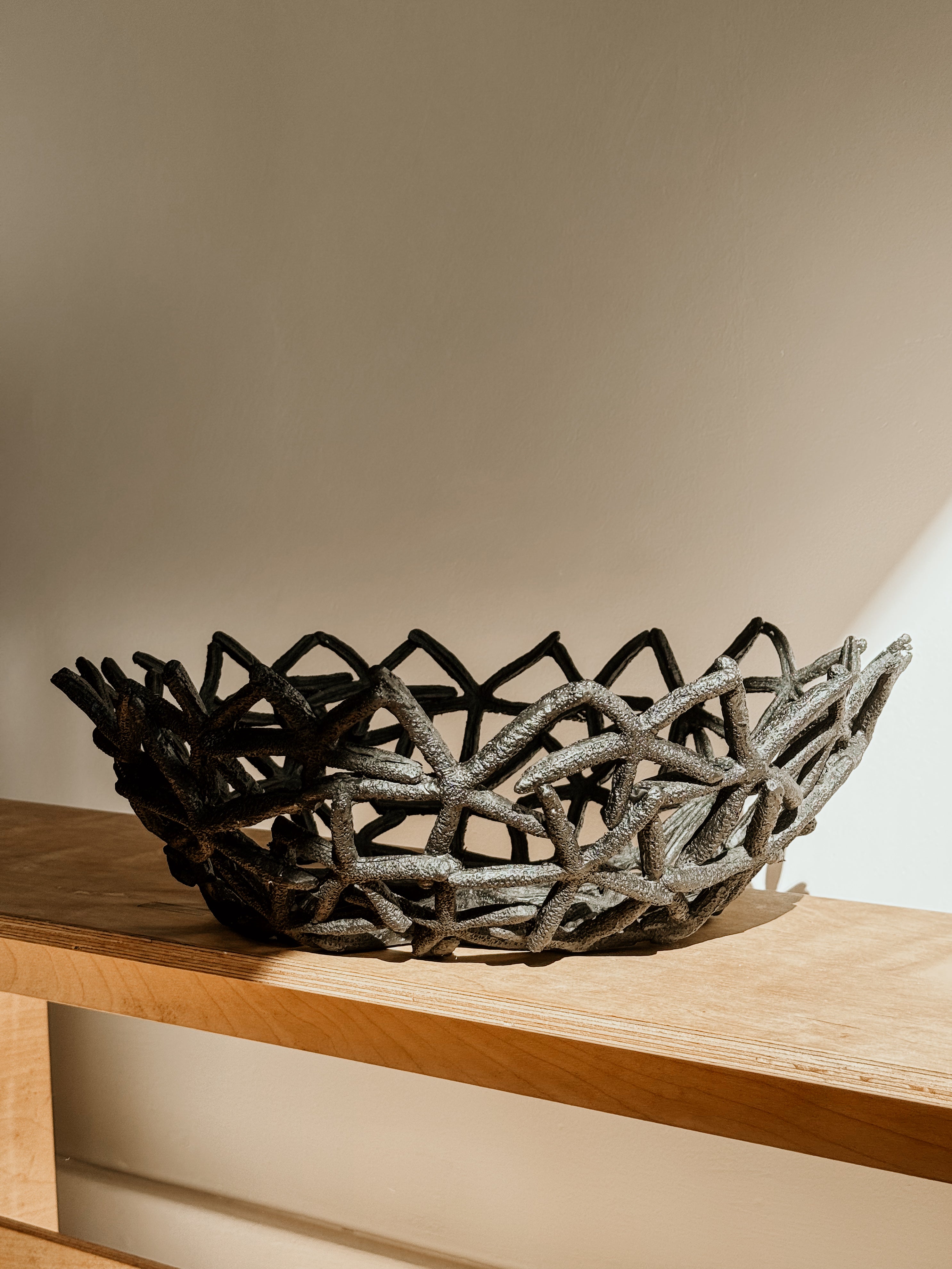 Black Coral Starfish Bowl from Spaces & Places, featuring a detailed coral starfish design, perfect for coastal-themed decor.