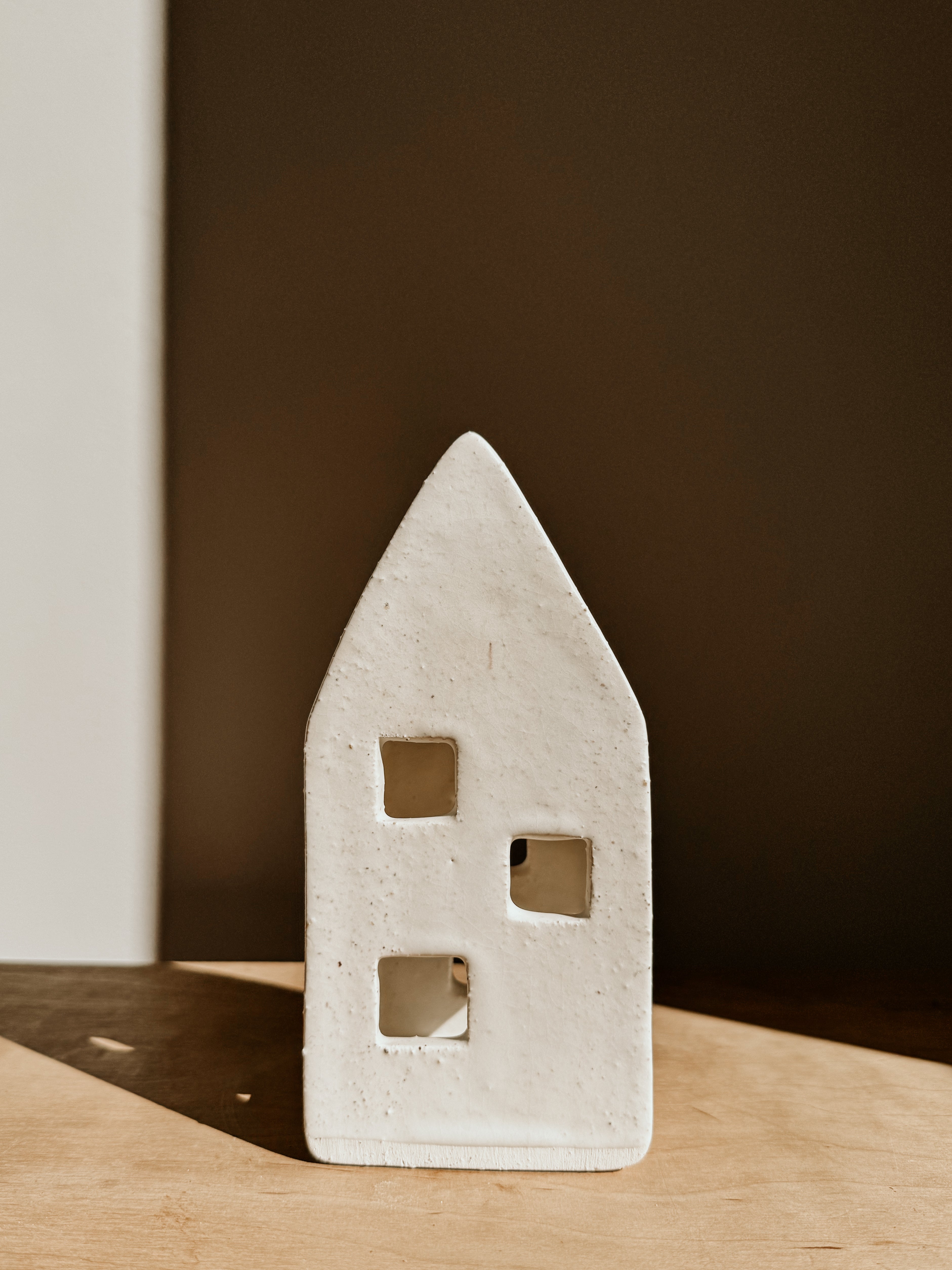 Tea Light House Large | White - Shop Adele Catherine 
