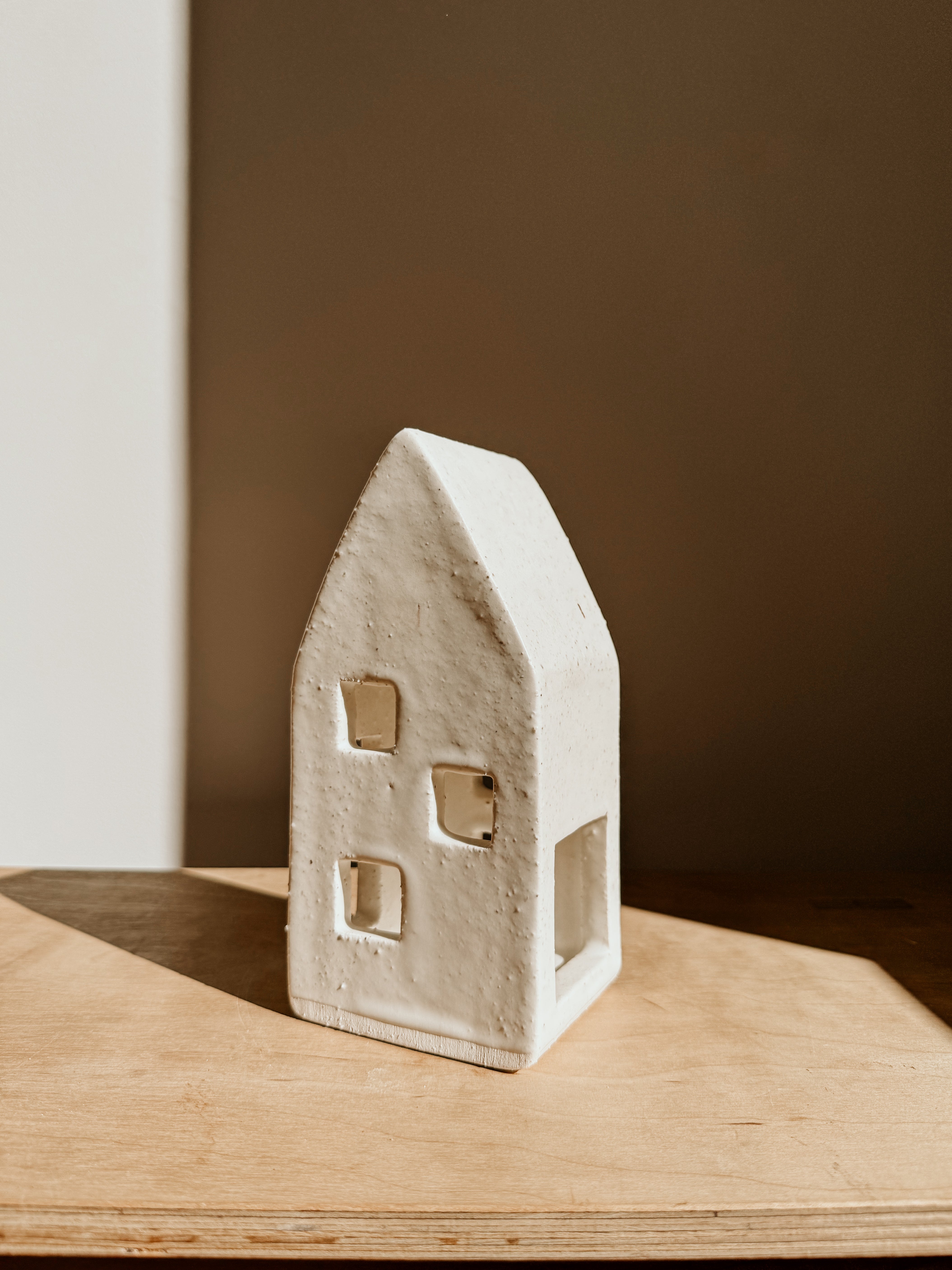 Tea Light House Large | White - Shop Adele Catherine 