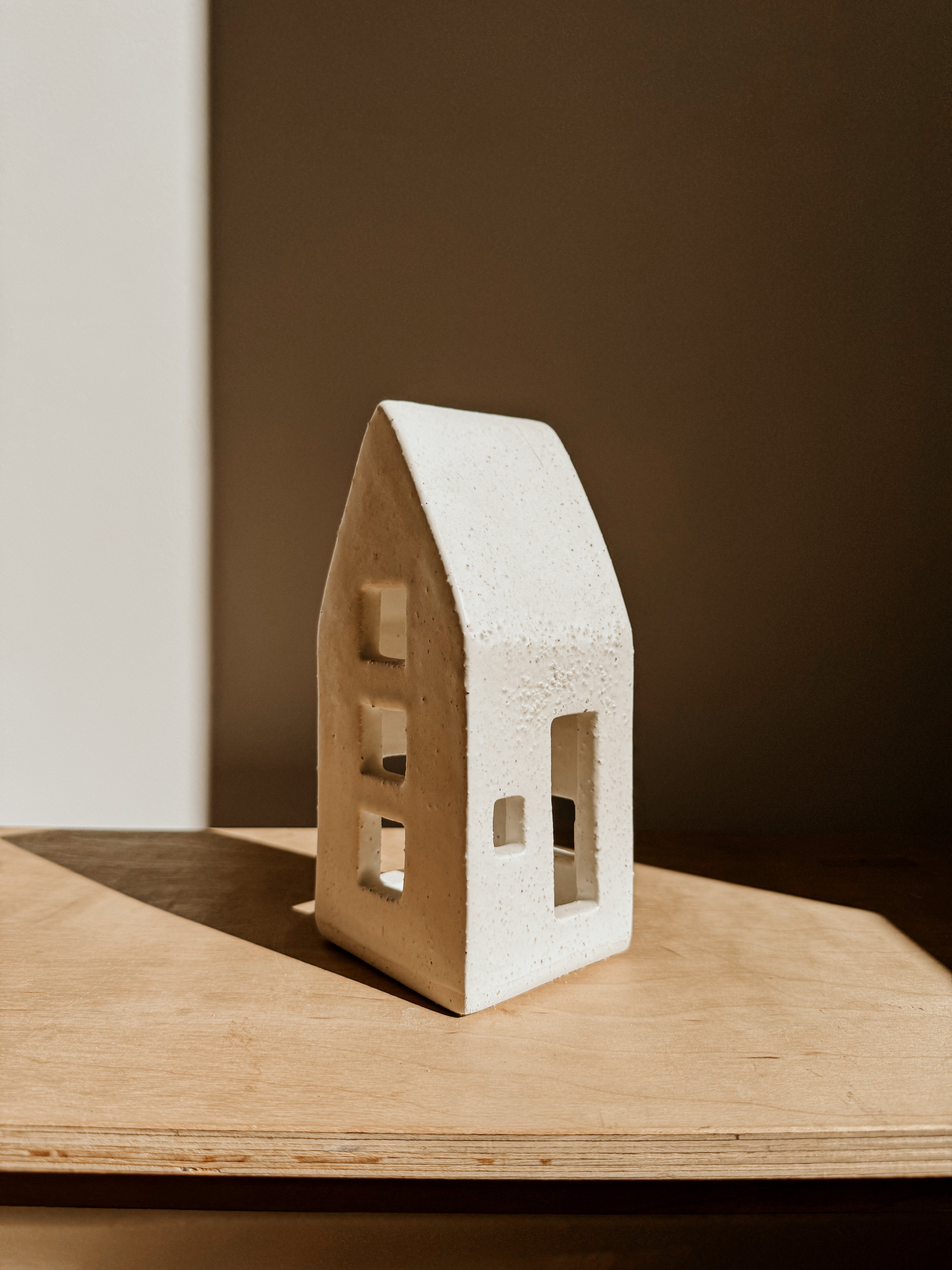 Tea Light House Large | White - Shop Adele Catherine 