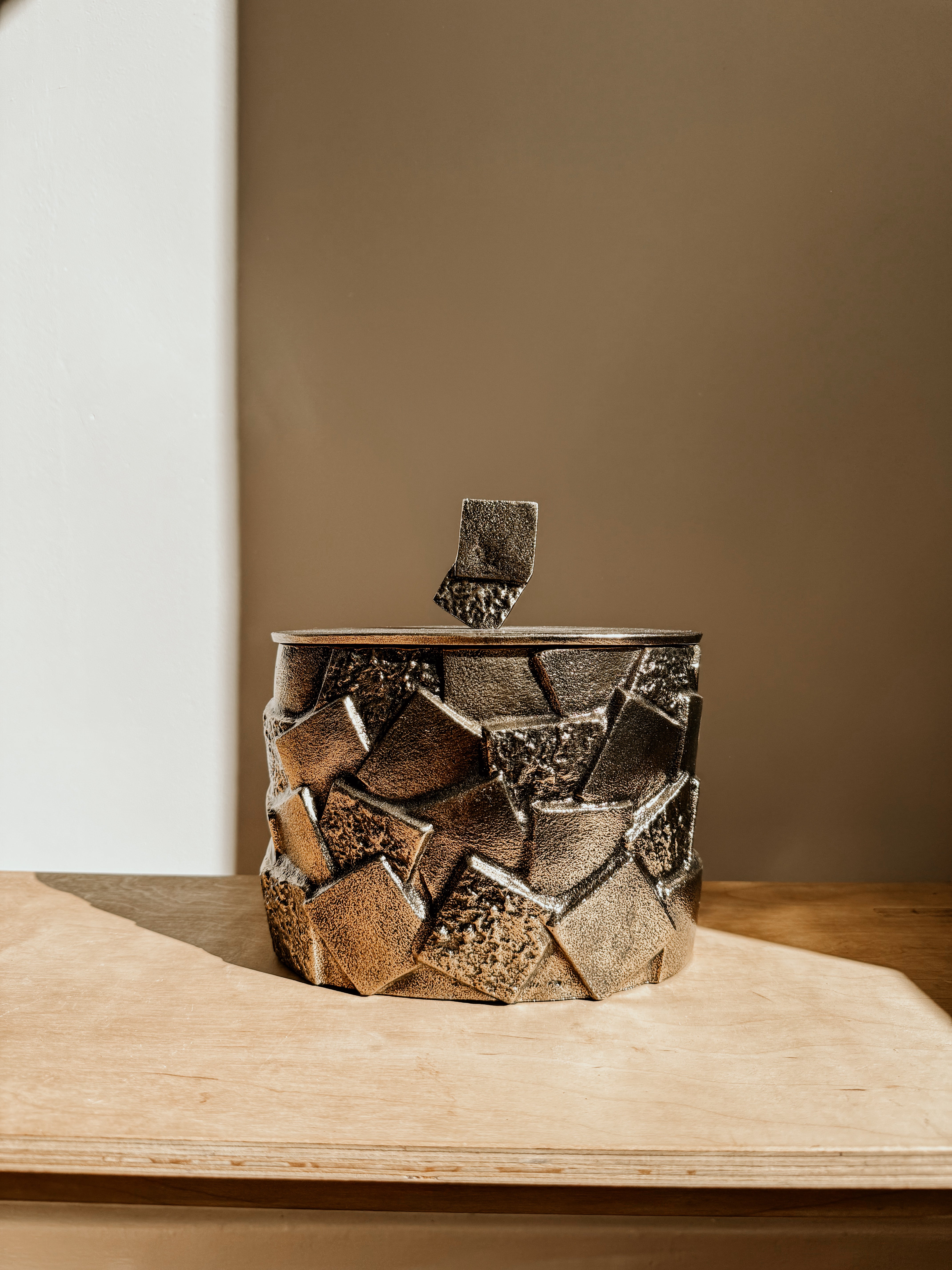 Abstract Jar Tall | Brass - Shop Adele Catherine 