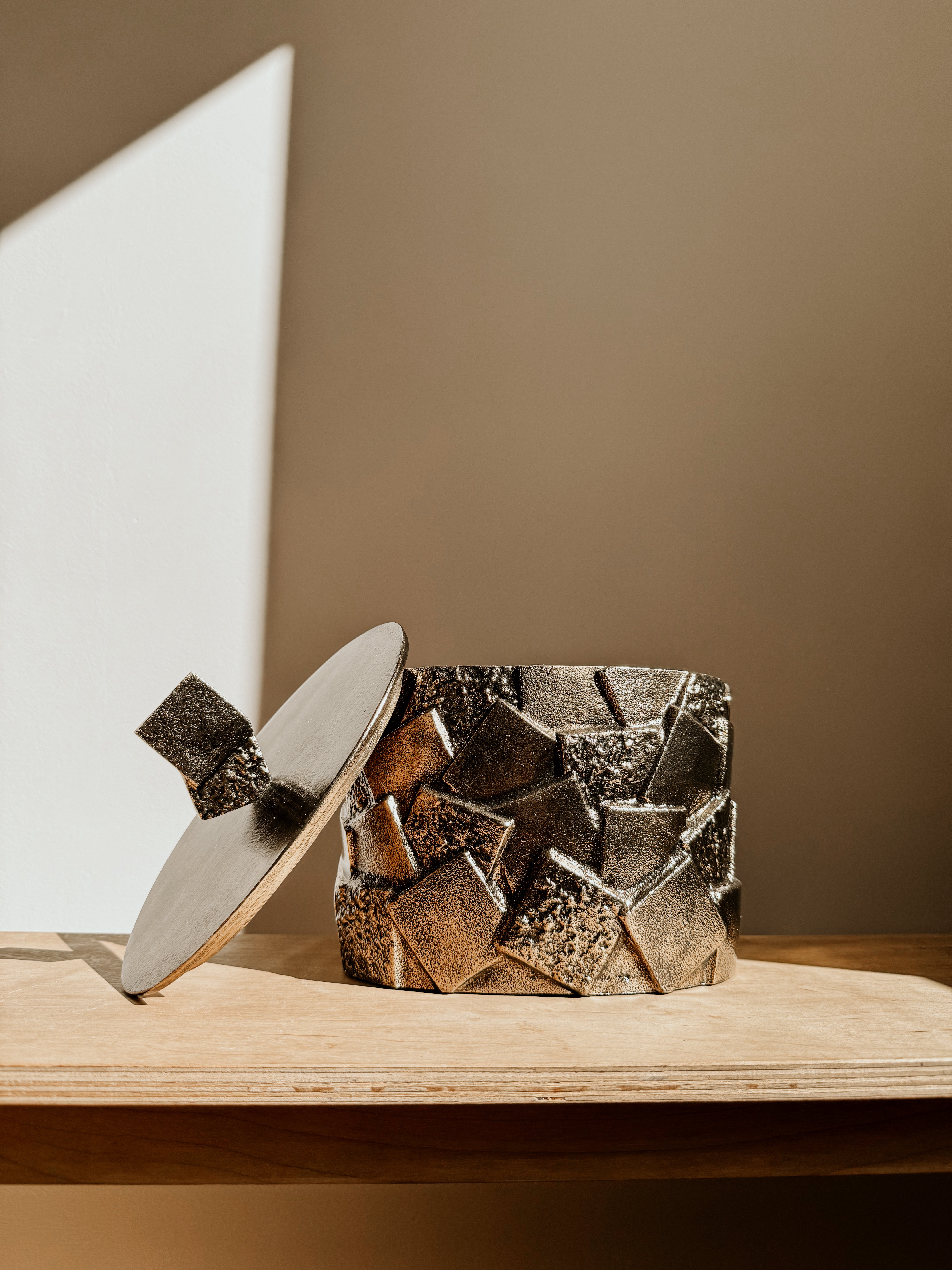 Abstract Jar Tall | Brass - Shop Adele Catherine 