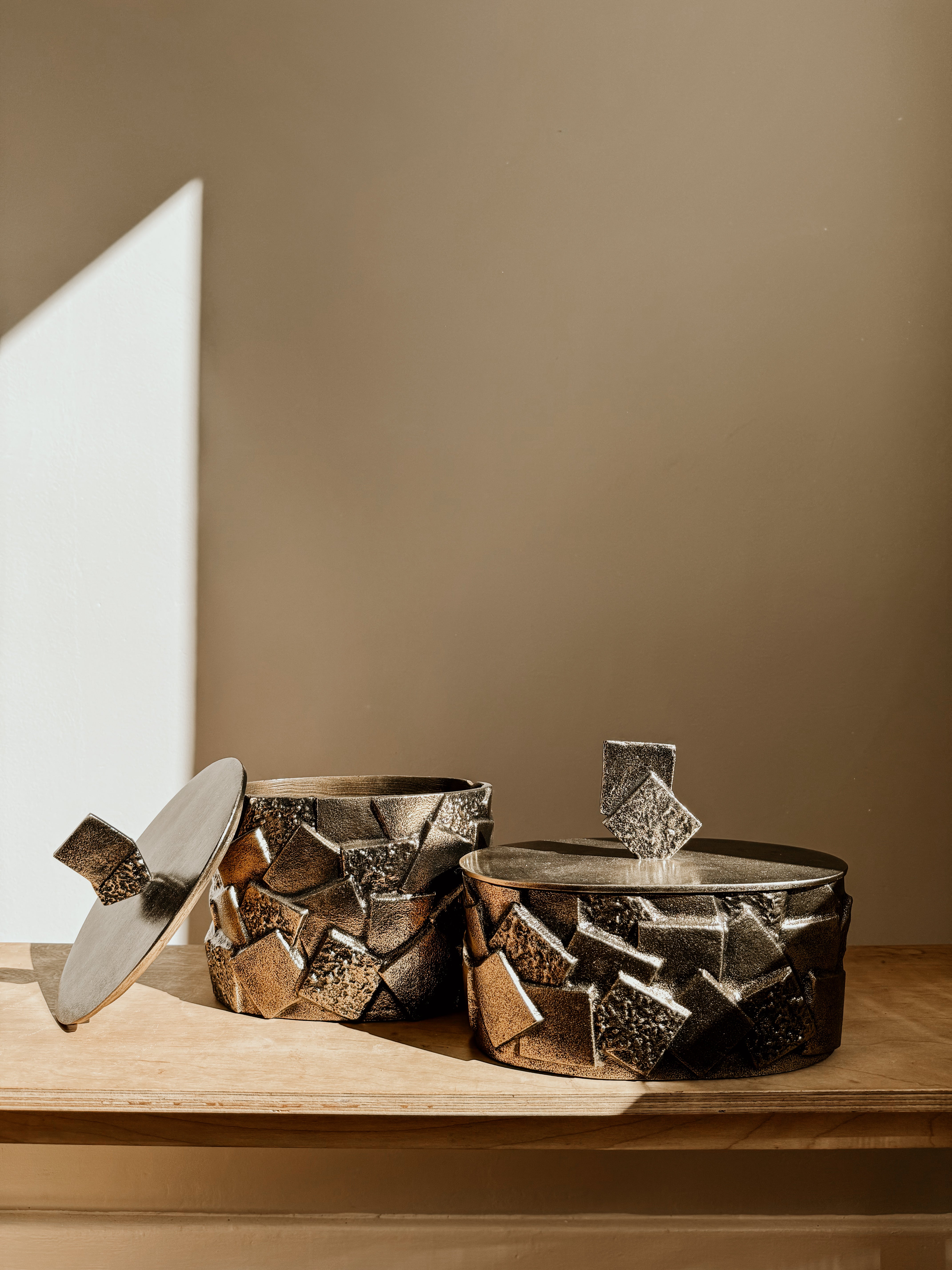 Abstract Jar Tall | Brass - Shop Adele Catherine 