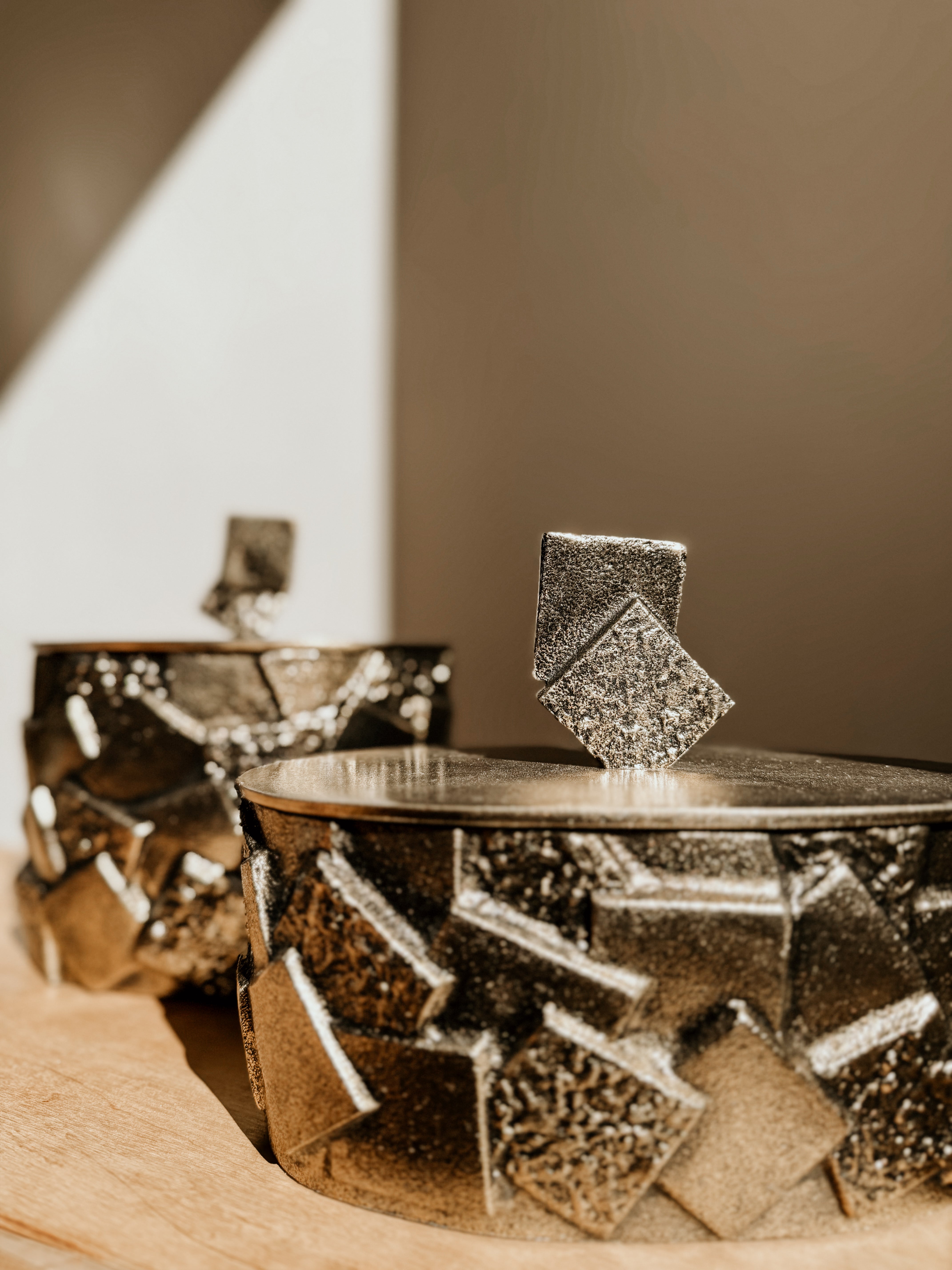 Abstract Jar Tall | Brass - Shop Adele Catherine 