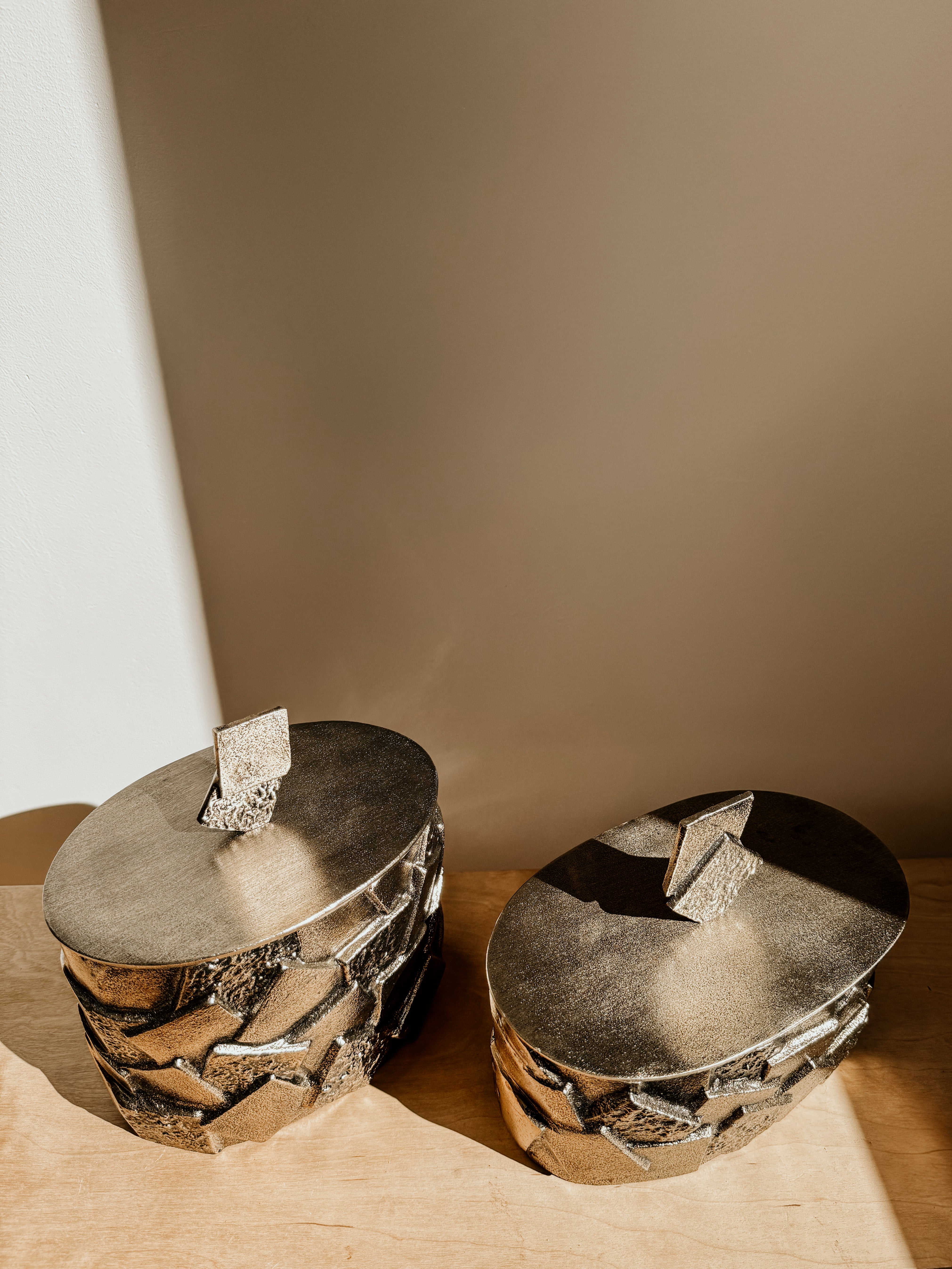 Abstract Jar Tall | Brass - Shop Adele Catherine 