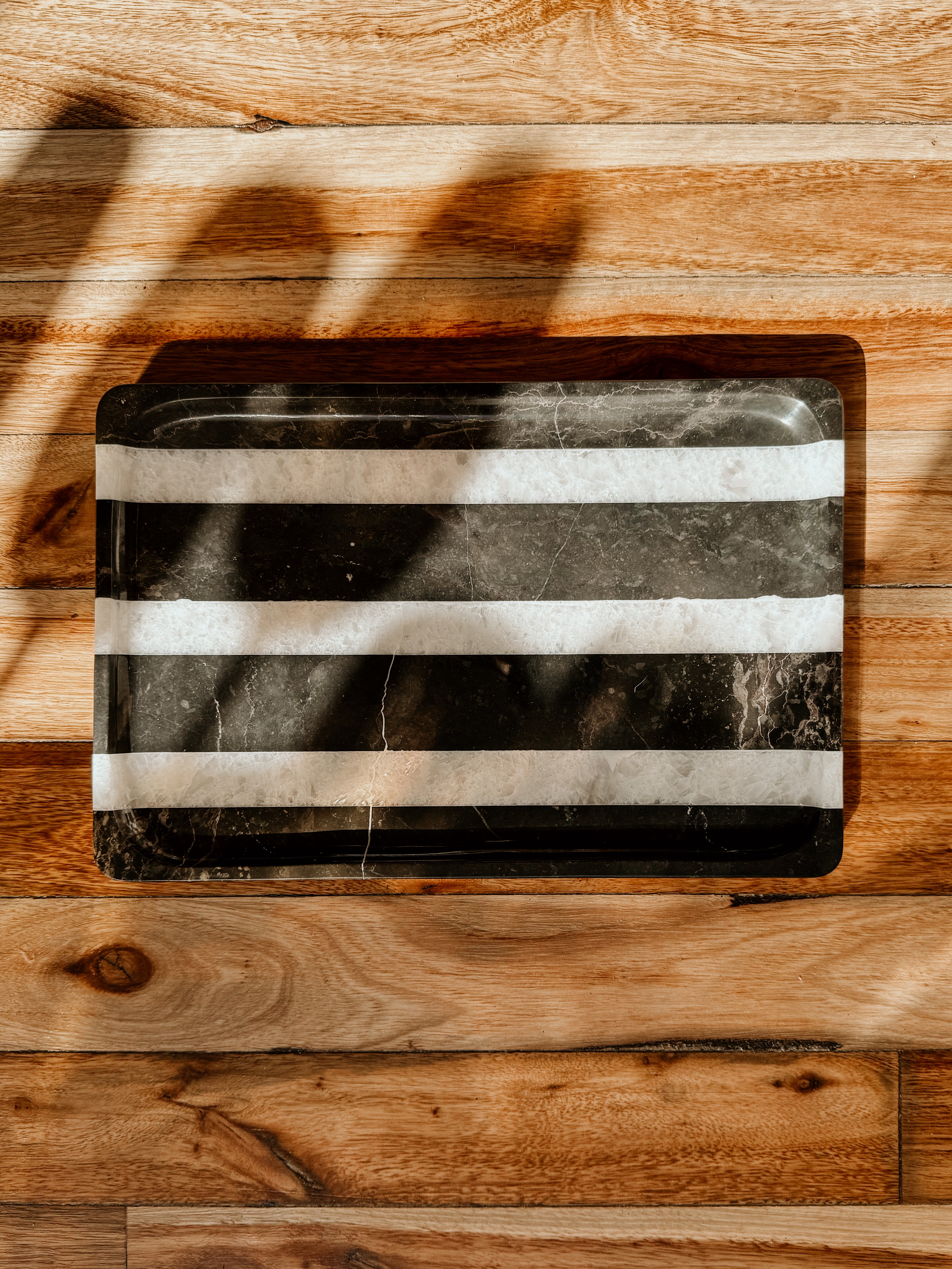 Marble Tray Stripe | Black & White - Shop Adele Catherine 