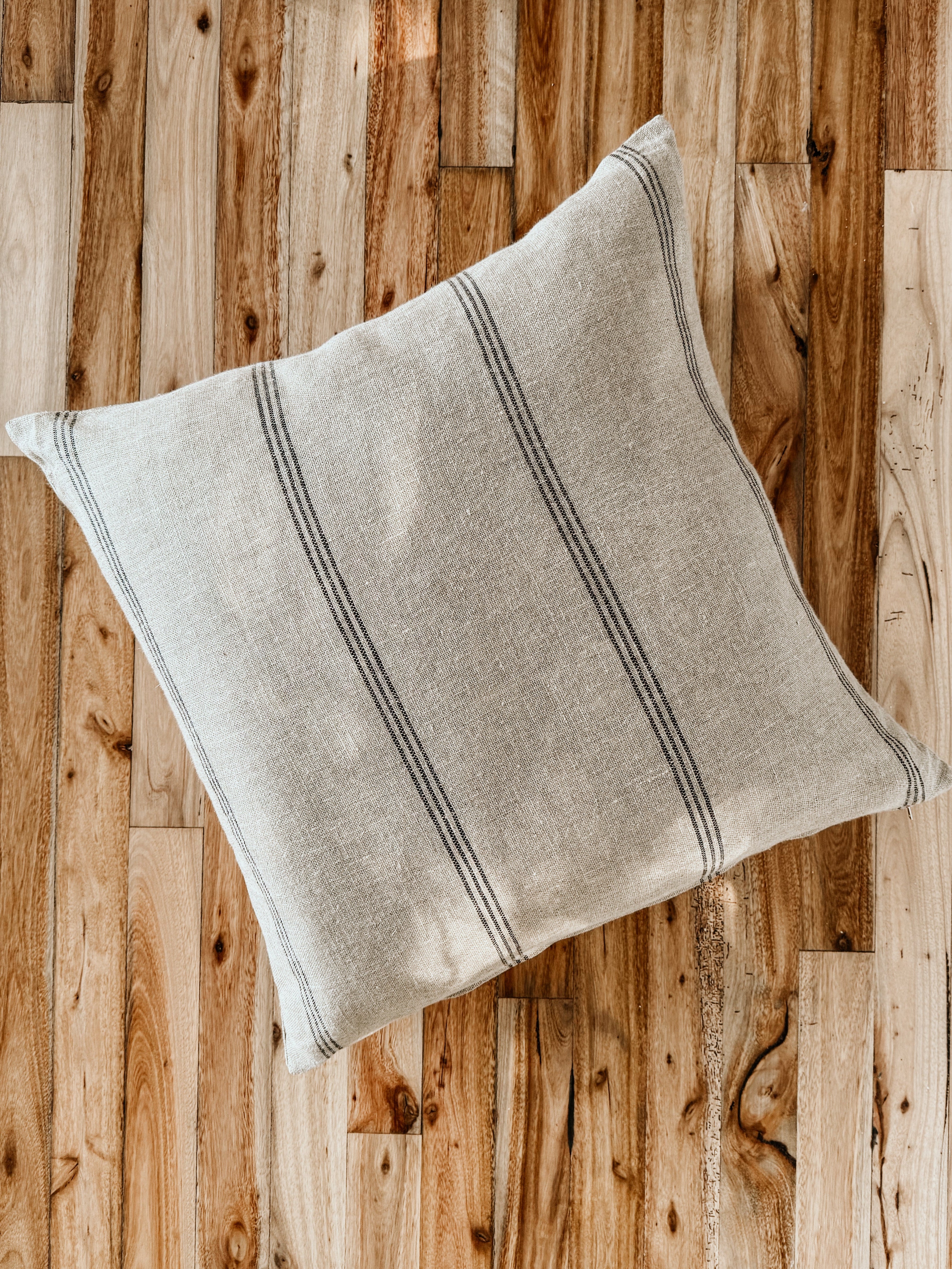 Thin French Stripe Scatter | Black & Natural - Shop Adele Catherine 