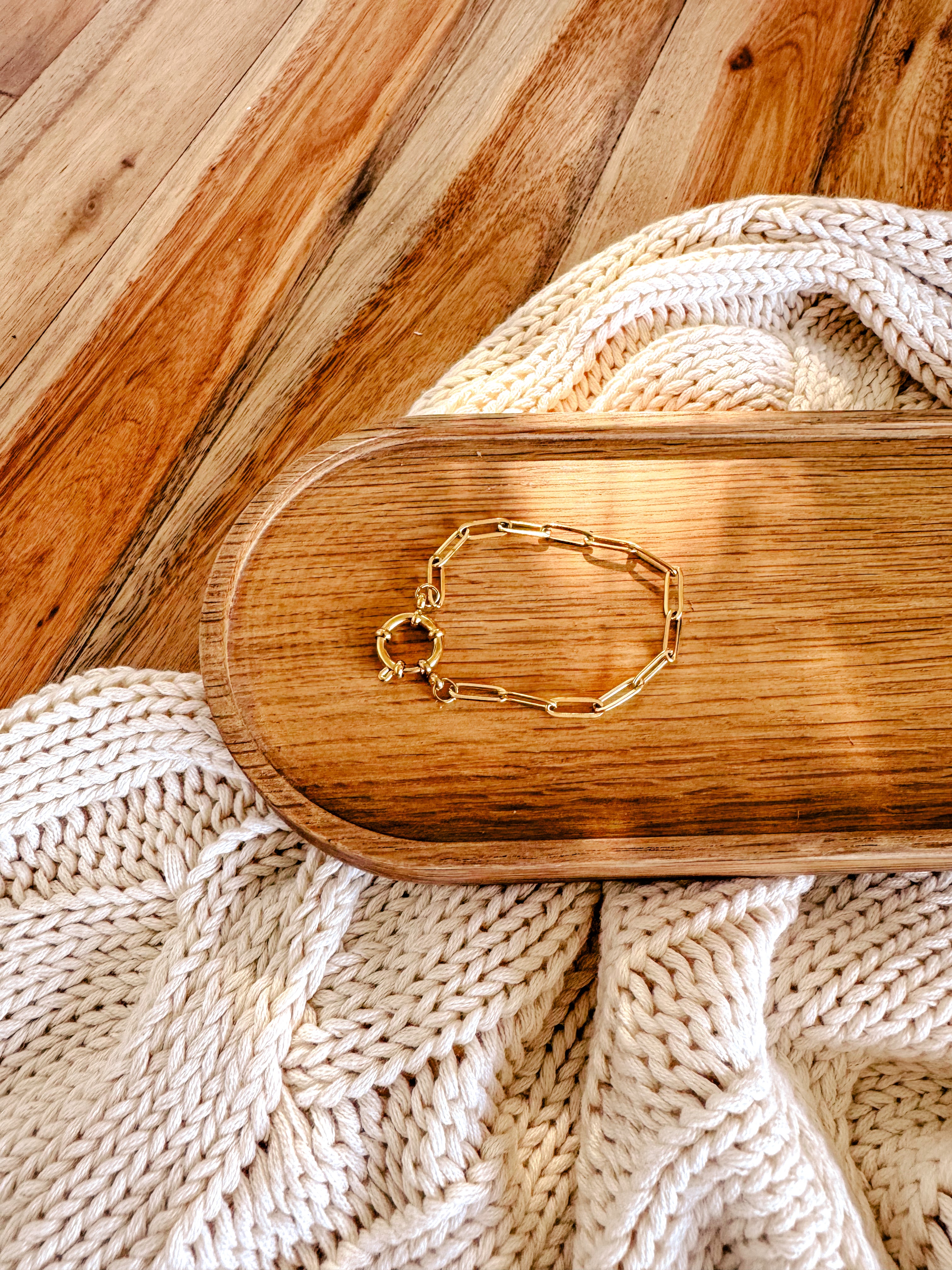 The Emily Link Bracelet | Gold - Shop Adele Catherine 