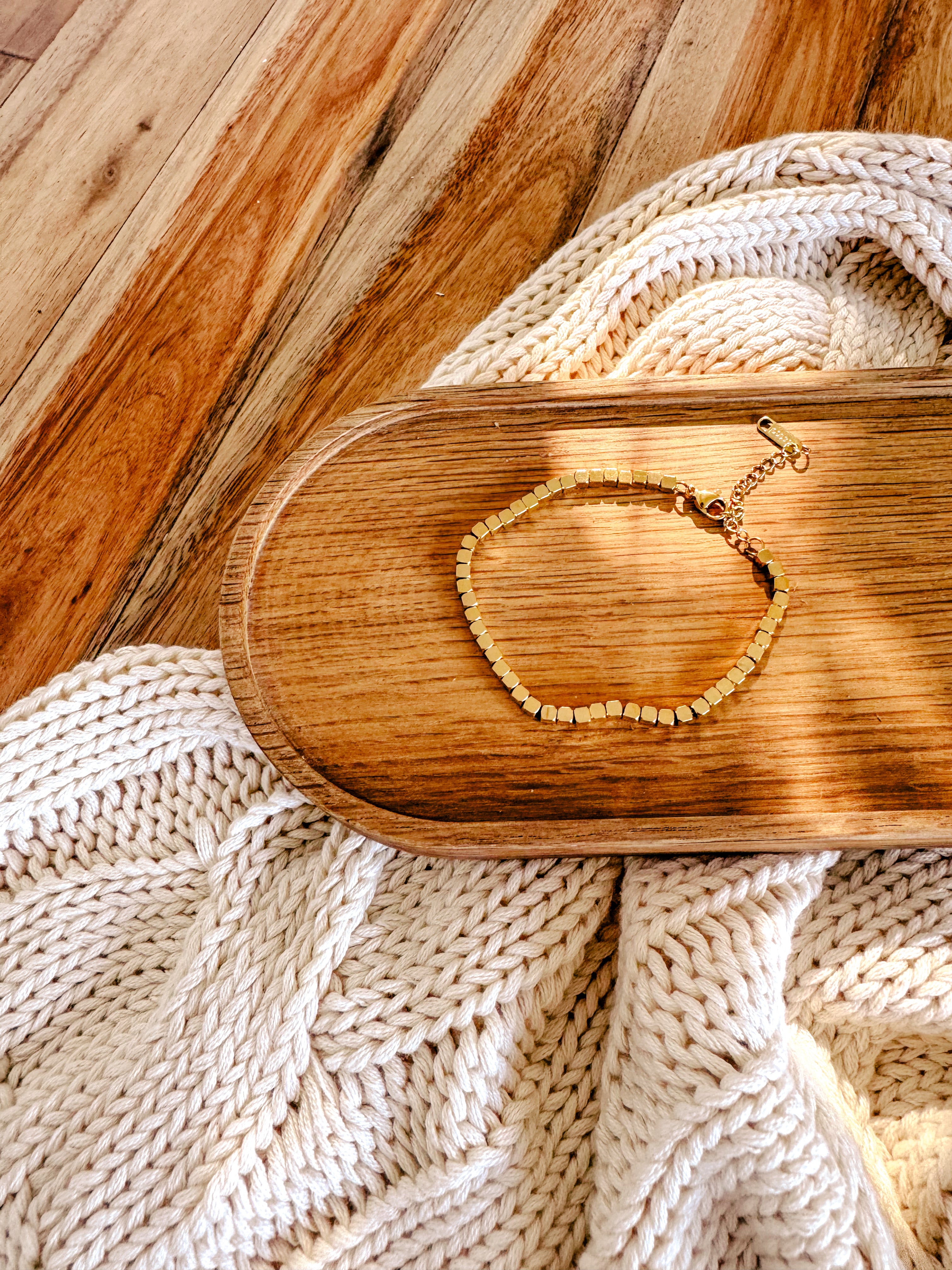 The Nora Pebble Bracelet | Gold - Shop Adele Catherine 