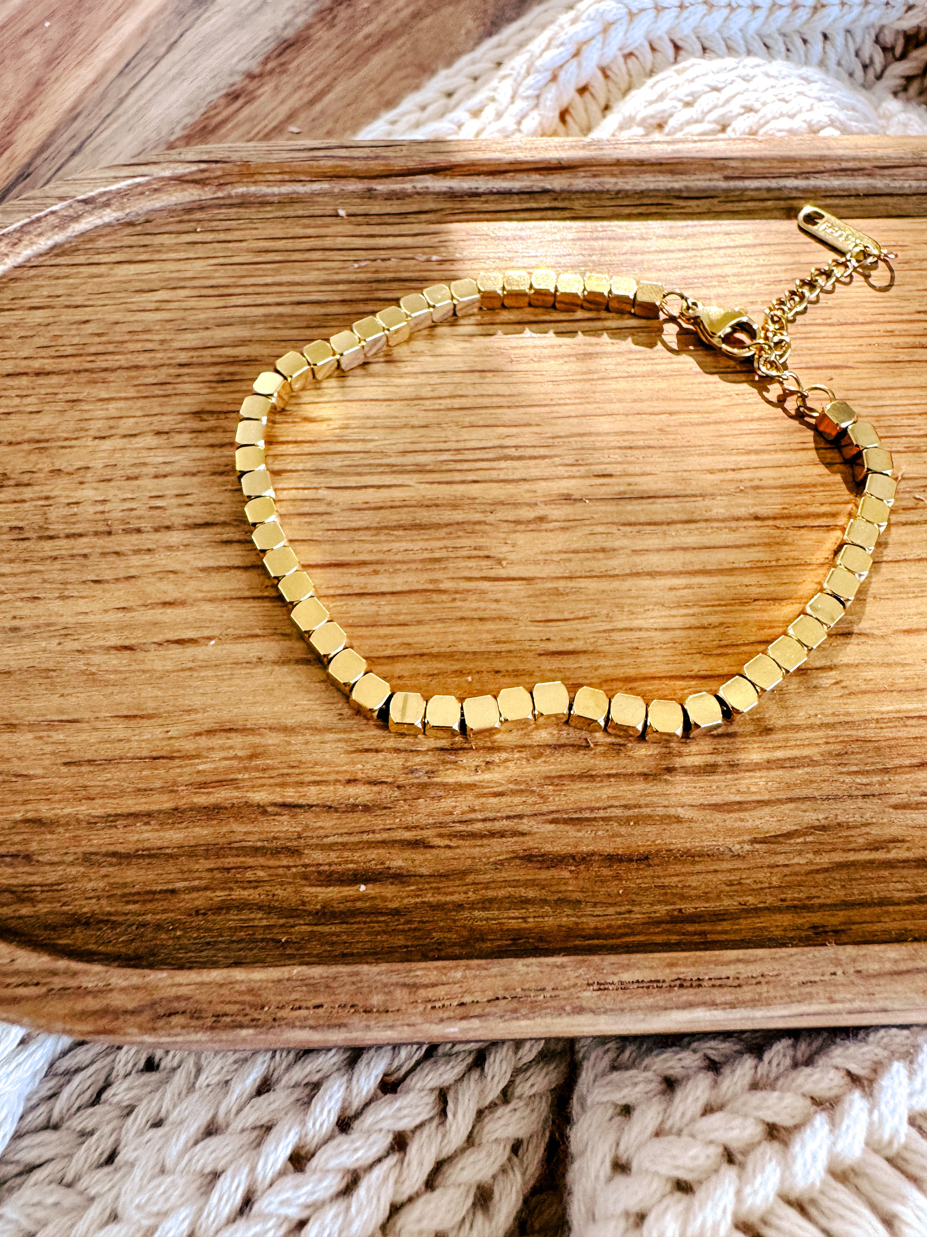 The Nora Pebble Bracelet | Gold - Shop Adele Catherine 