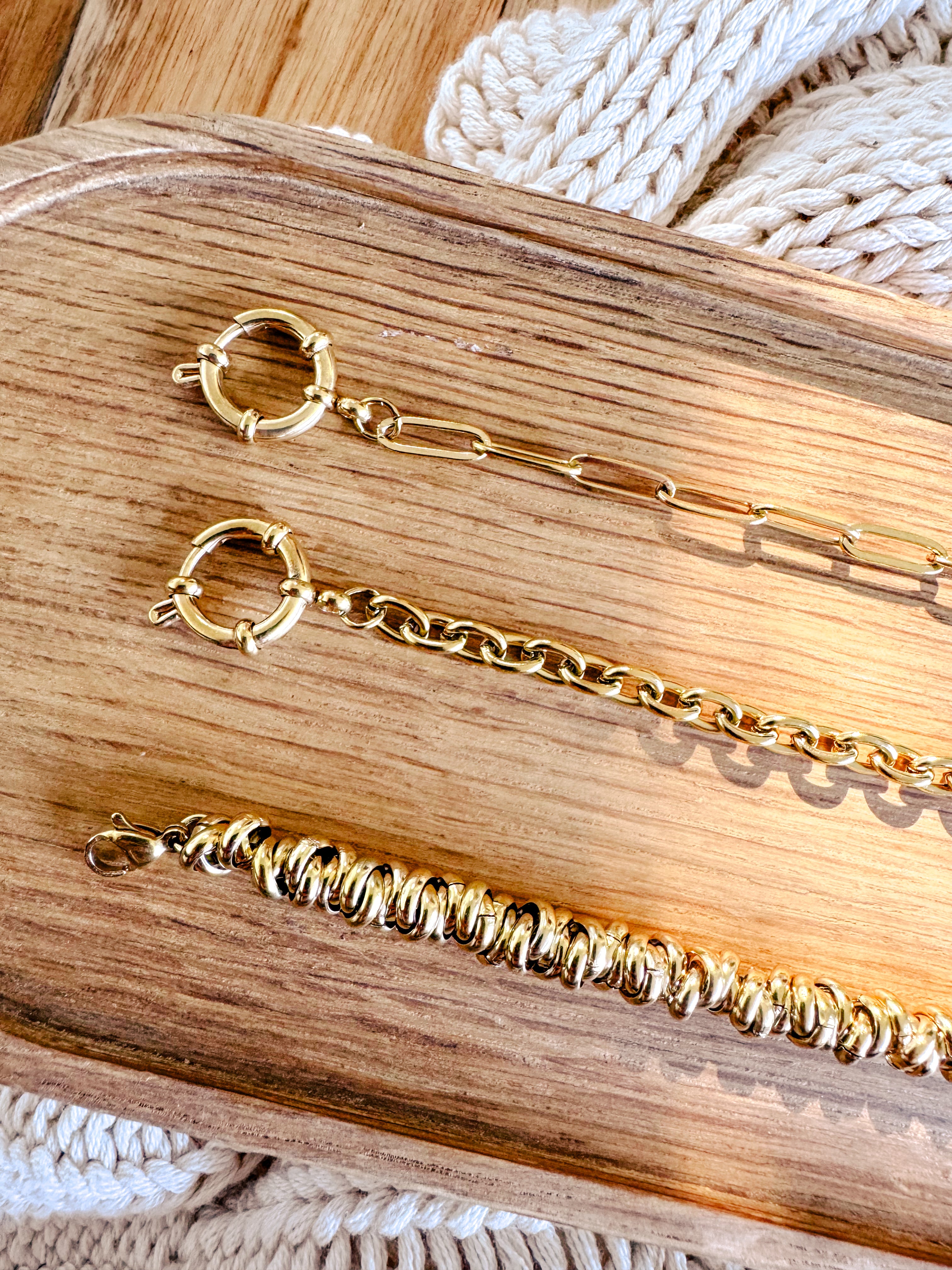 The Emily Link Bracelet | Gold - Shop Adele Catherine 