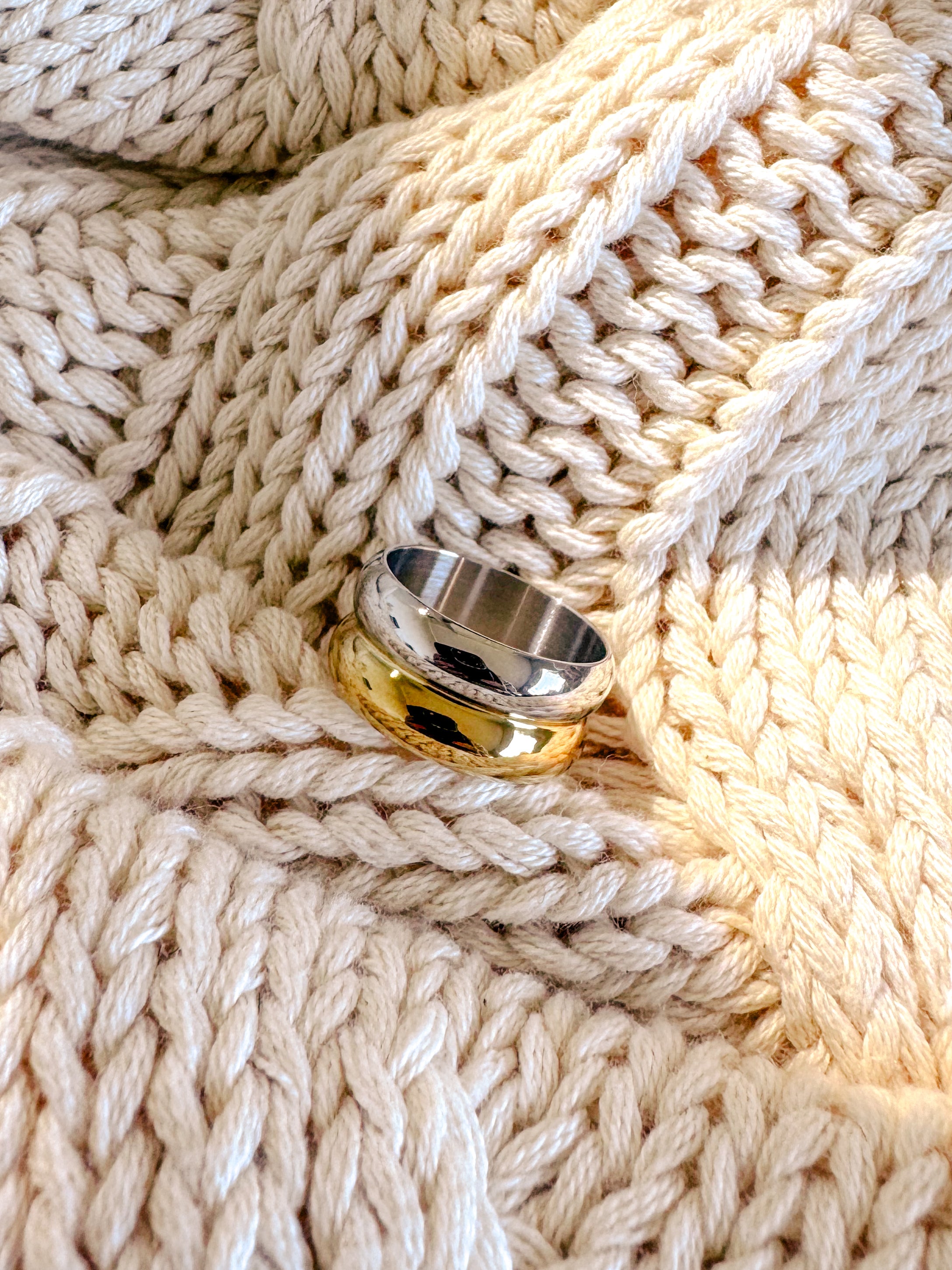 The Poppy Metal Mix Ring - Shop Adele Catherine 