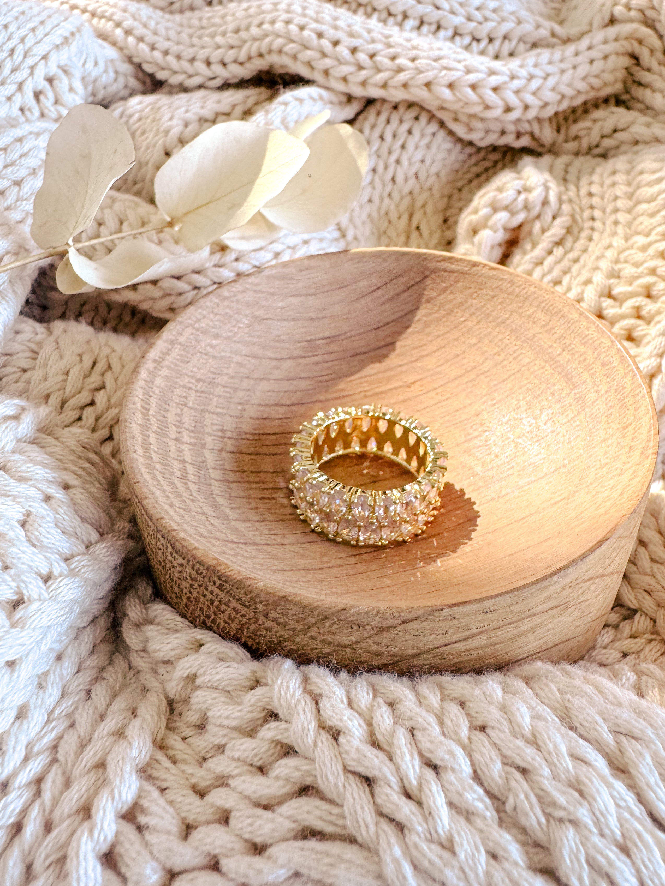 The Olivia Sparkle Double Ring - Shop Adele Catherine 