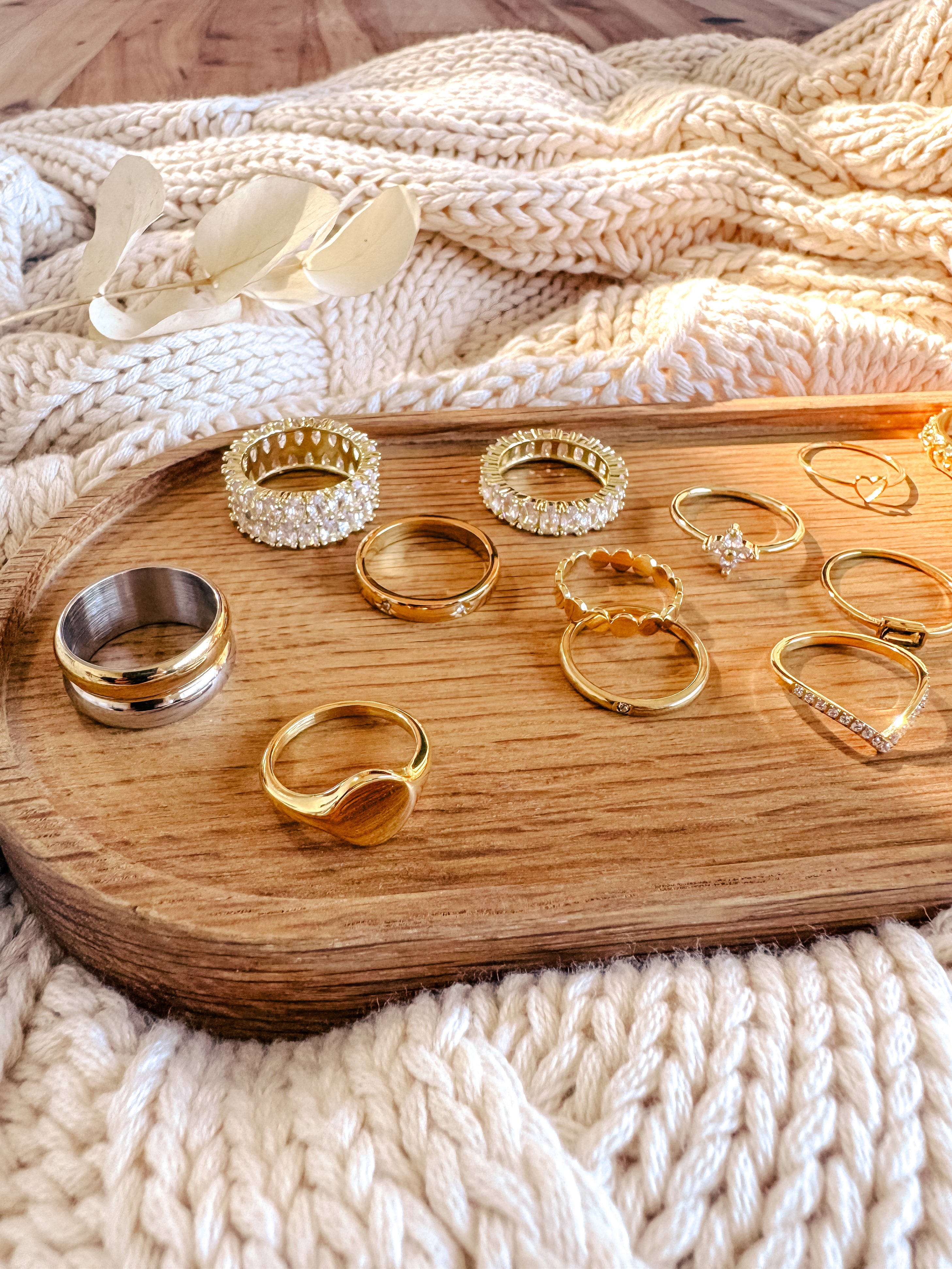 The Poppy Metal Mix Ring - Shop Adele Catherine 