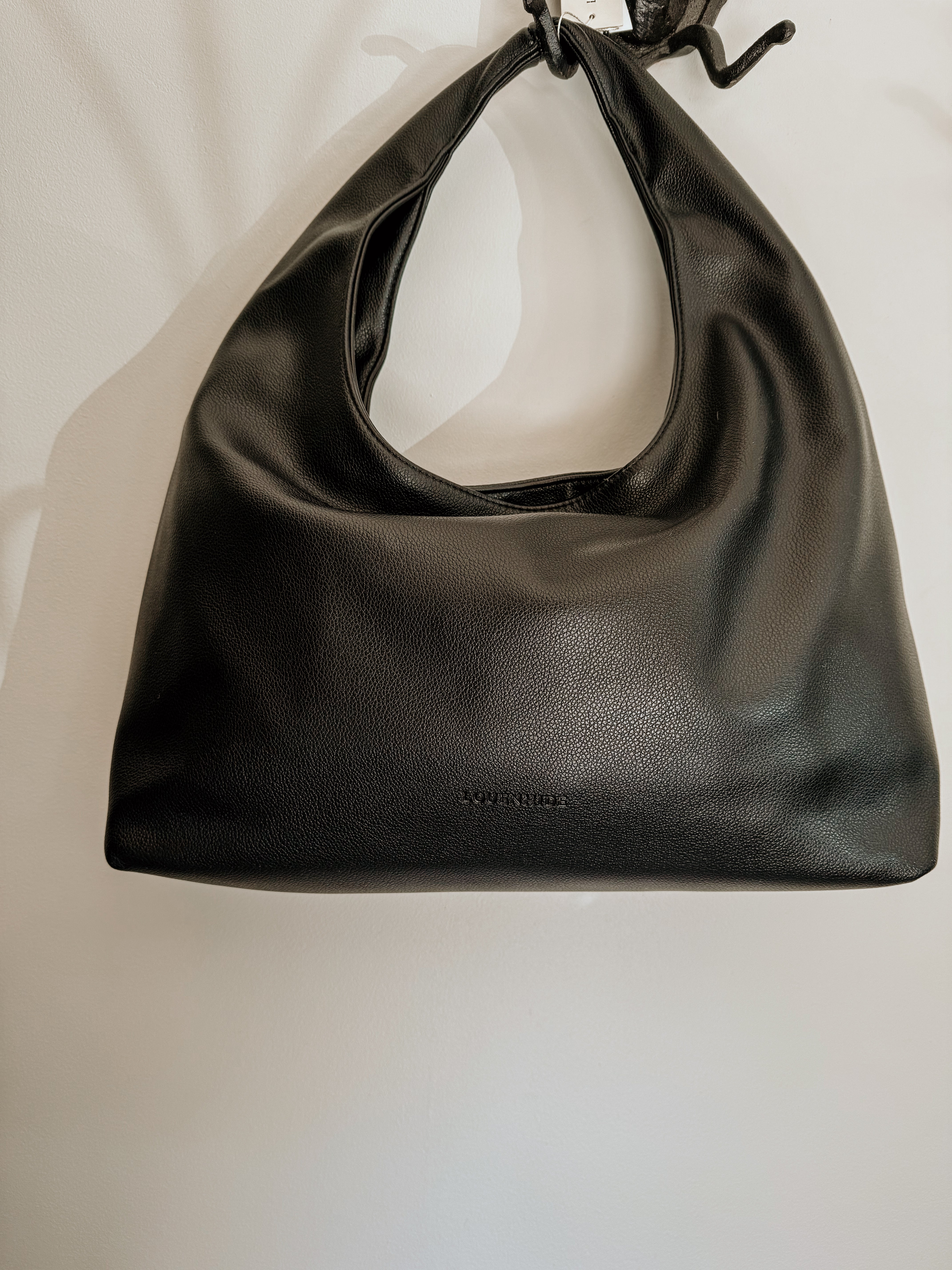 Monaco Shoulder Handbag | Black - Shop Adele Catherine 