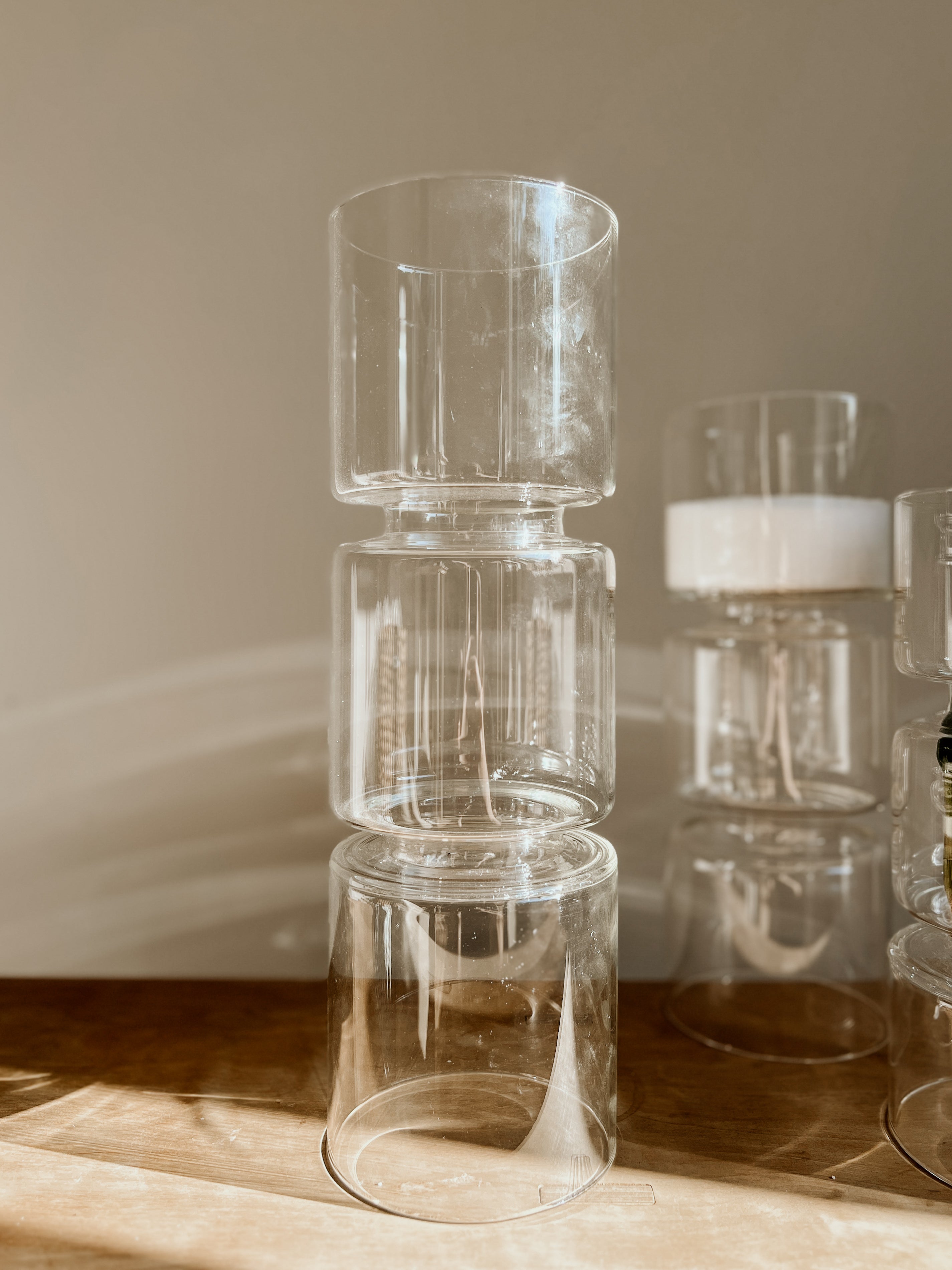 Candle Holder / Vase Large | Clear - Shop Adele Catherine 