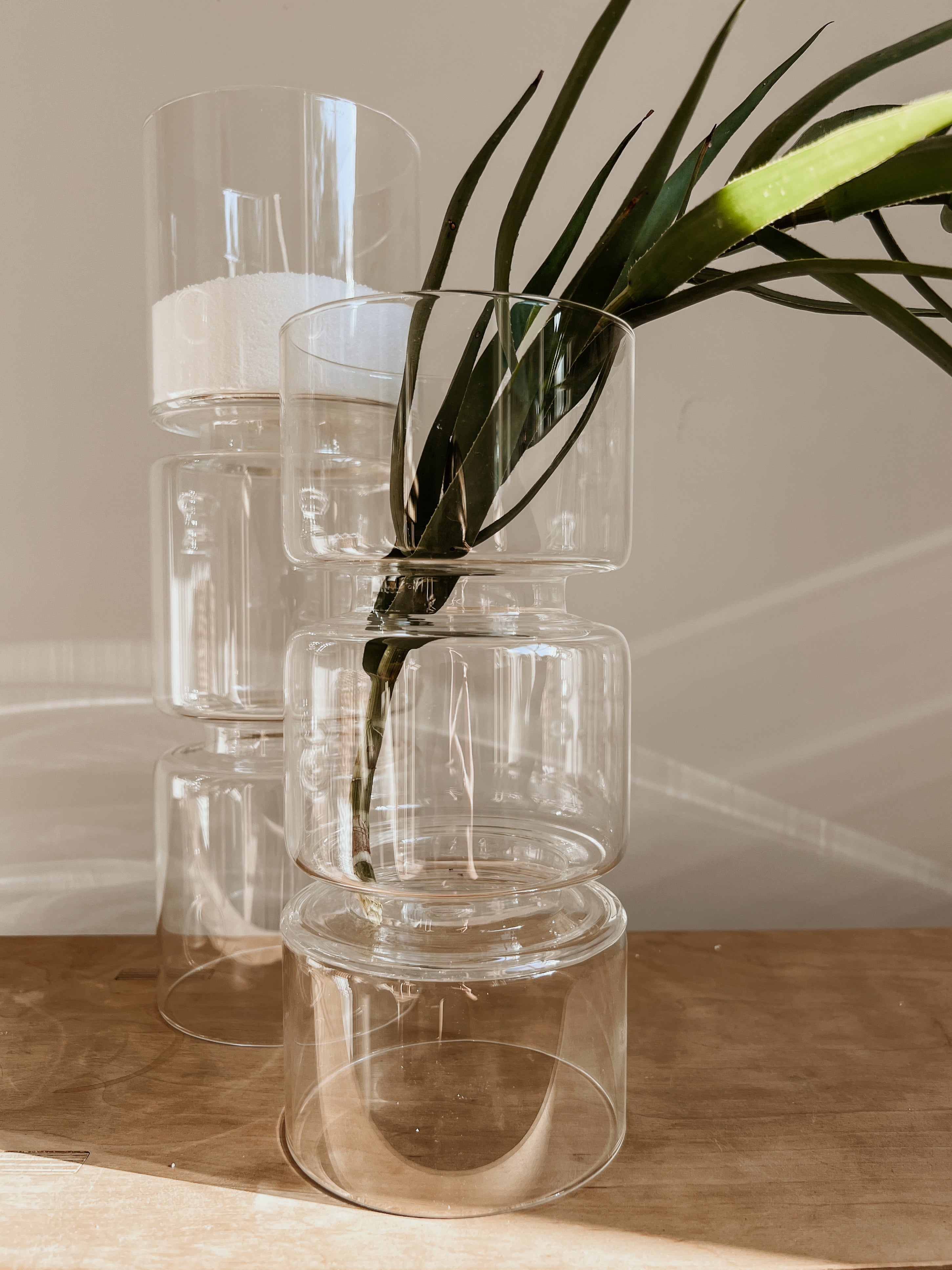 Candle Holder / Vase Large | Clear - Shop Adele Catherine 
