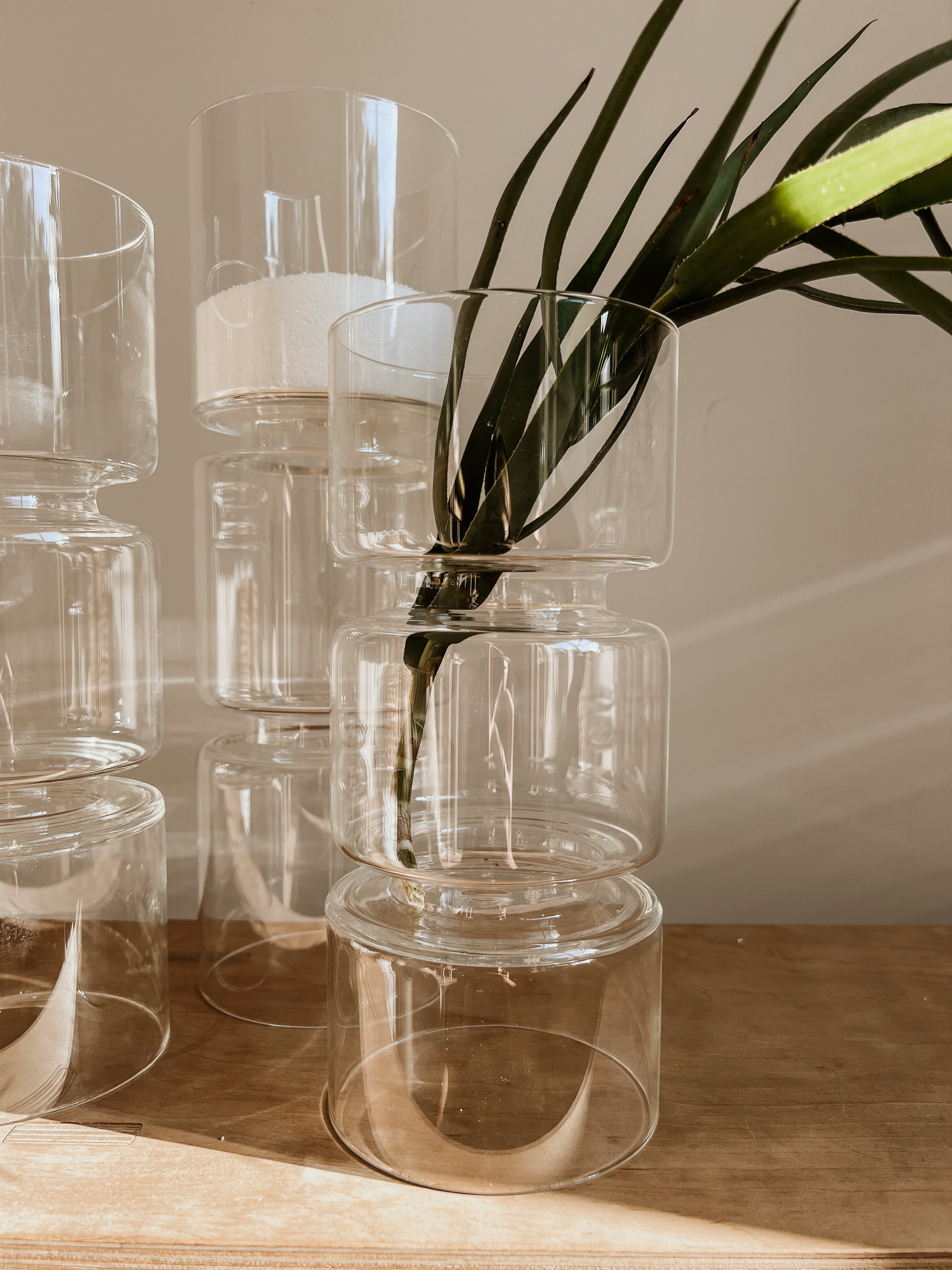 Candle Holder / Vase Small | Clear - Shop Adele Catherine 