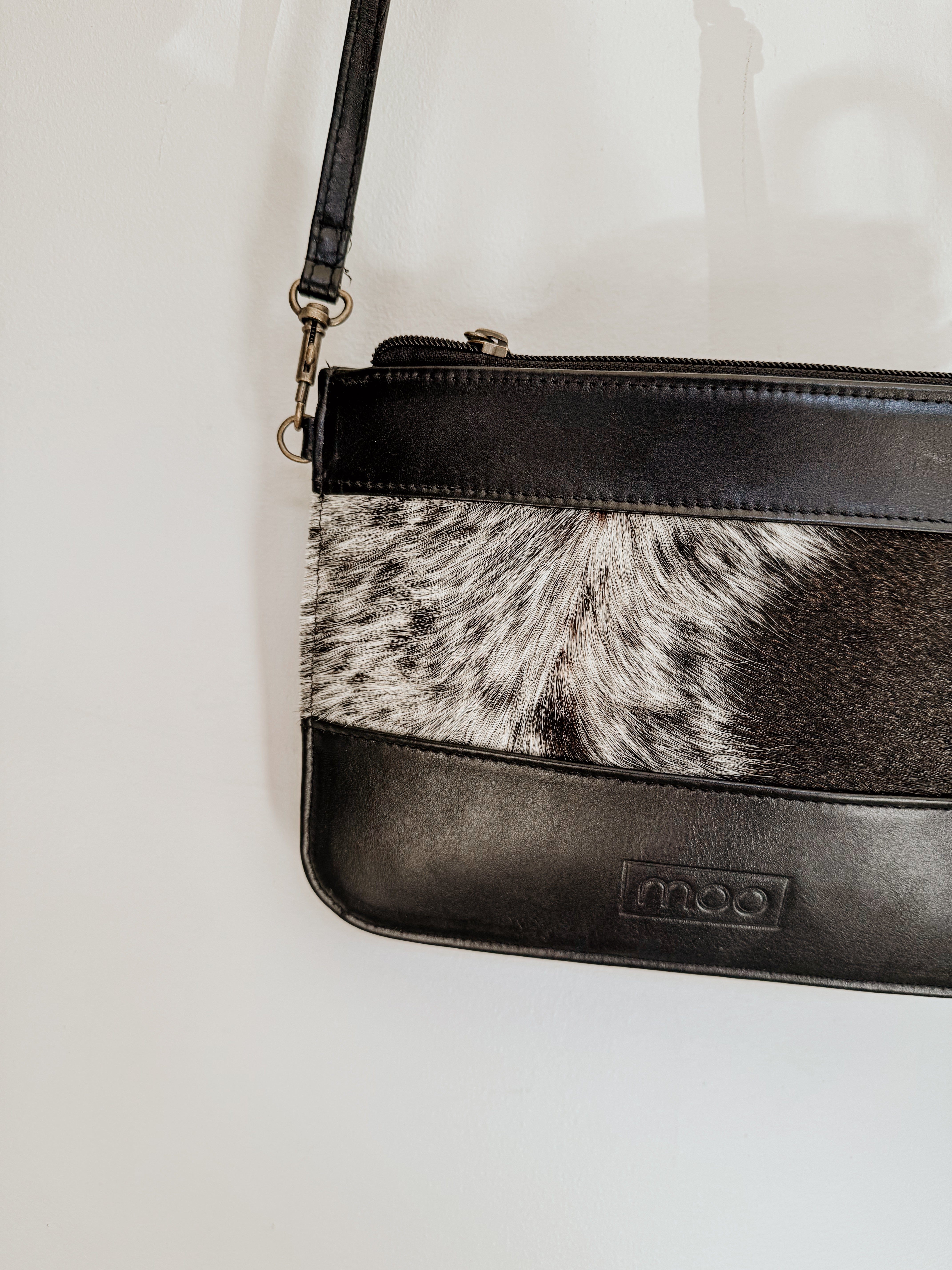 Molly Clutch Bag | Black & White - Shop Adele Catherine 