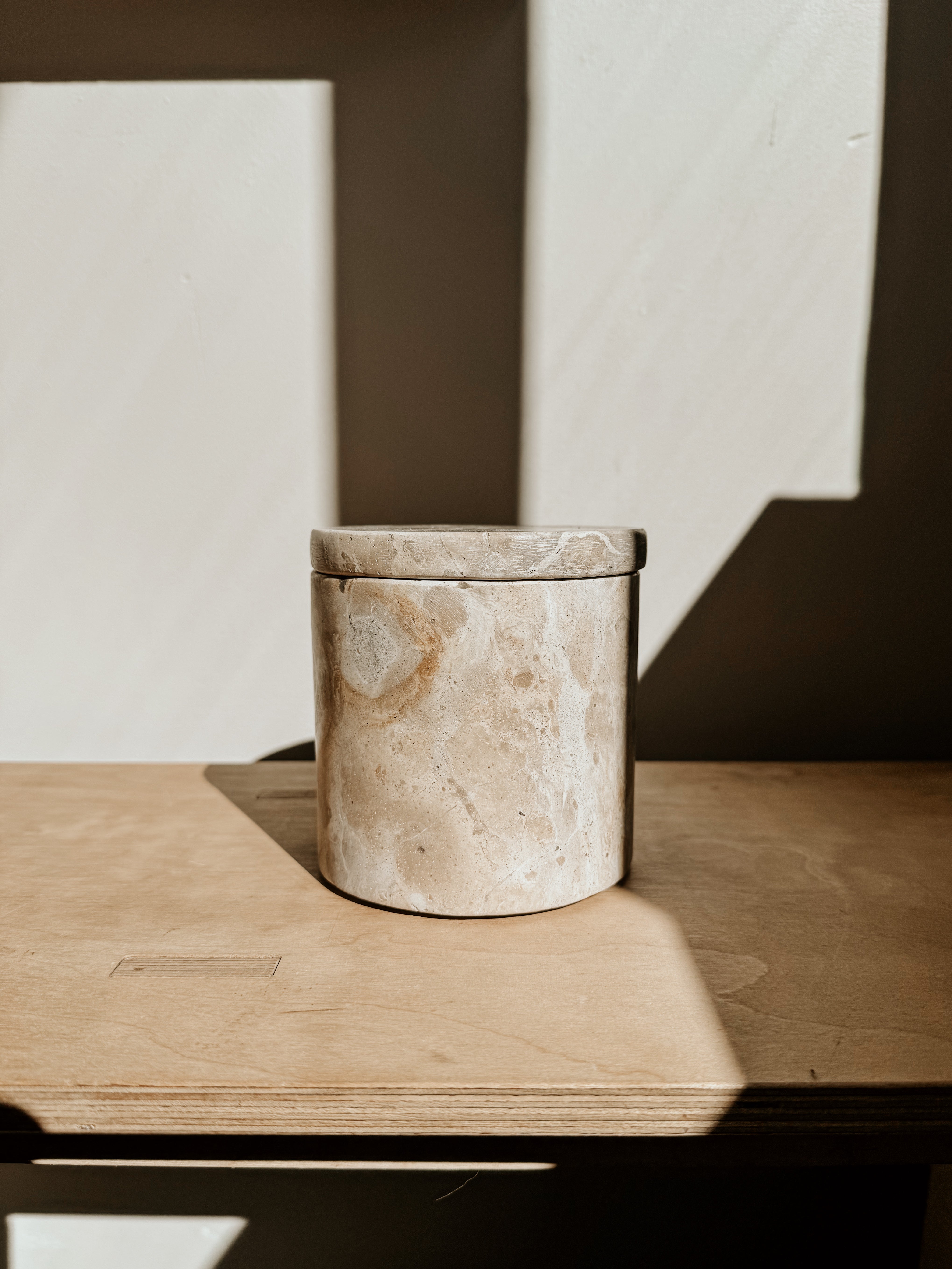 Marble Cannister | Beige - Shop Adele Catherine 