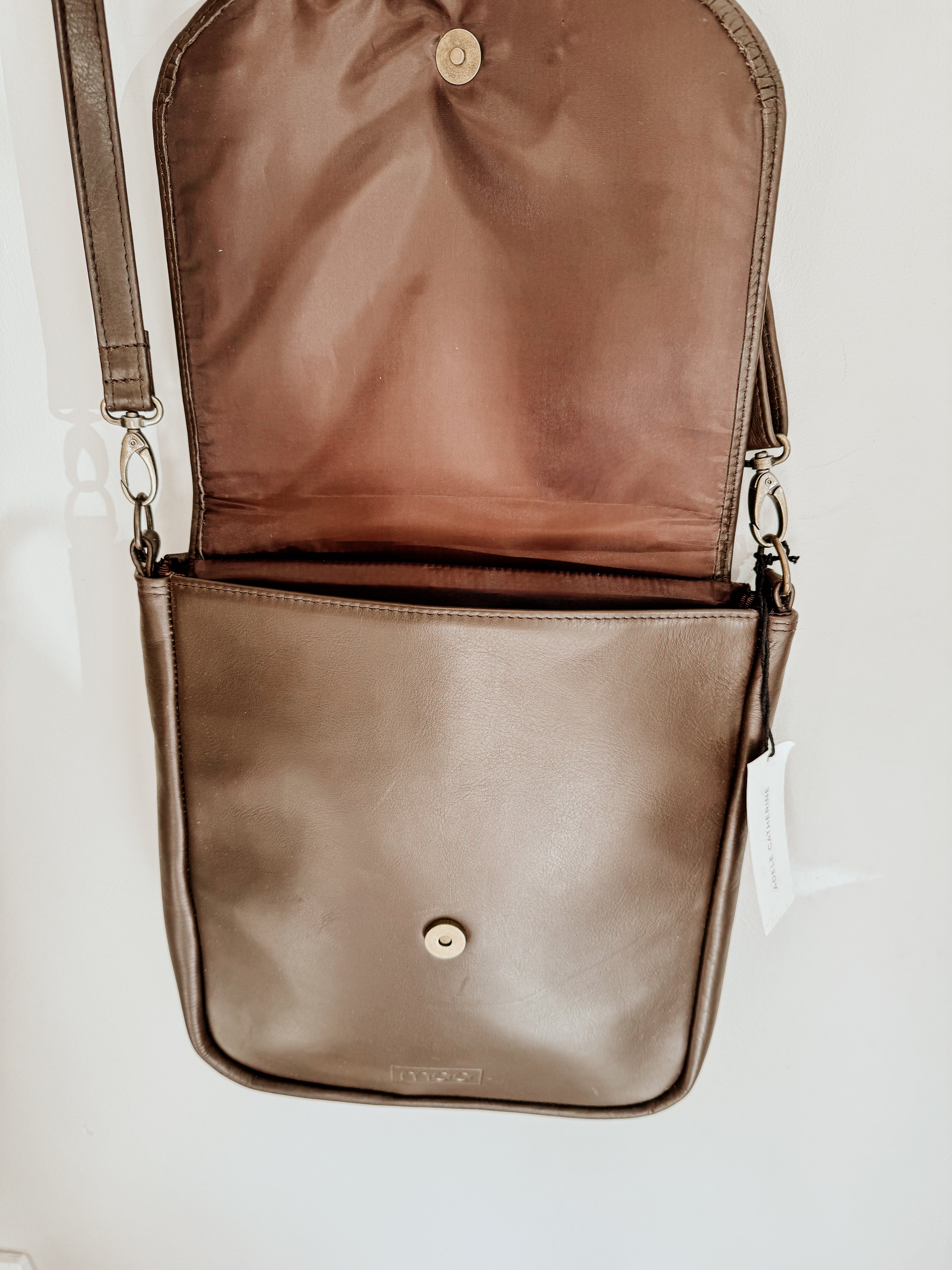 Sophie Sling Bag | Brown - Shop Adele Catherine 