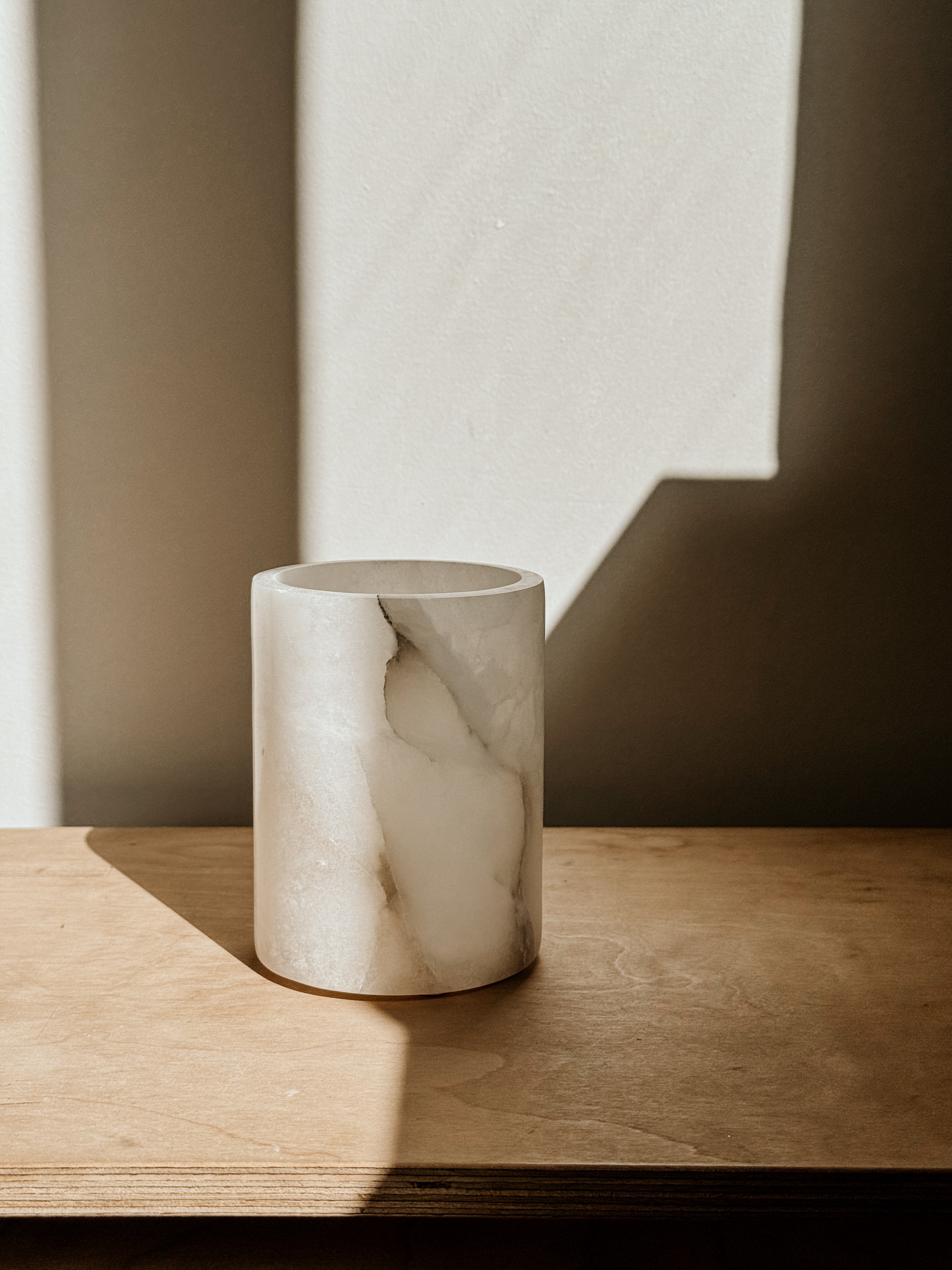 Alabaster Tumbler | White - Shop Adele Catherine 