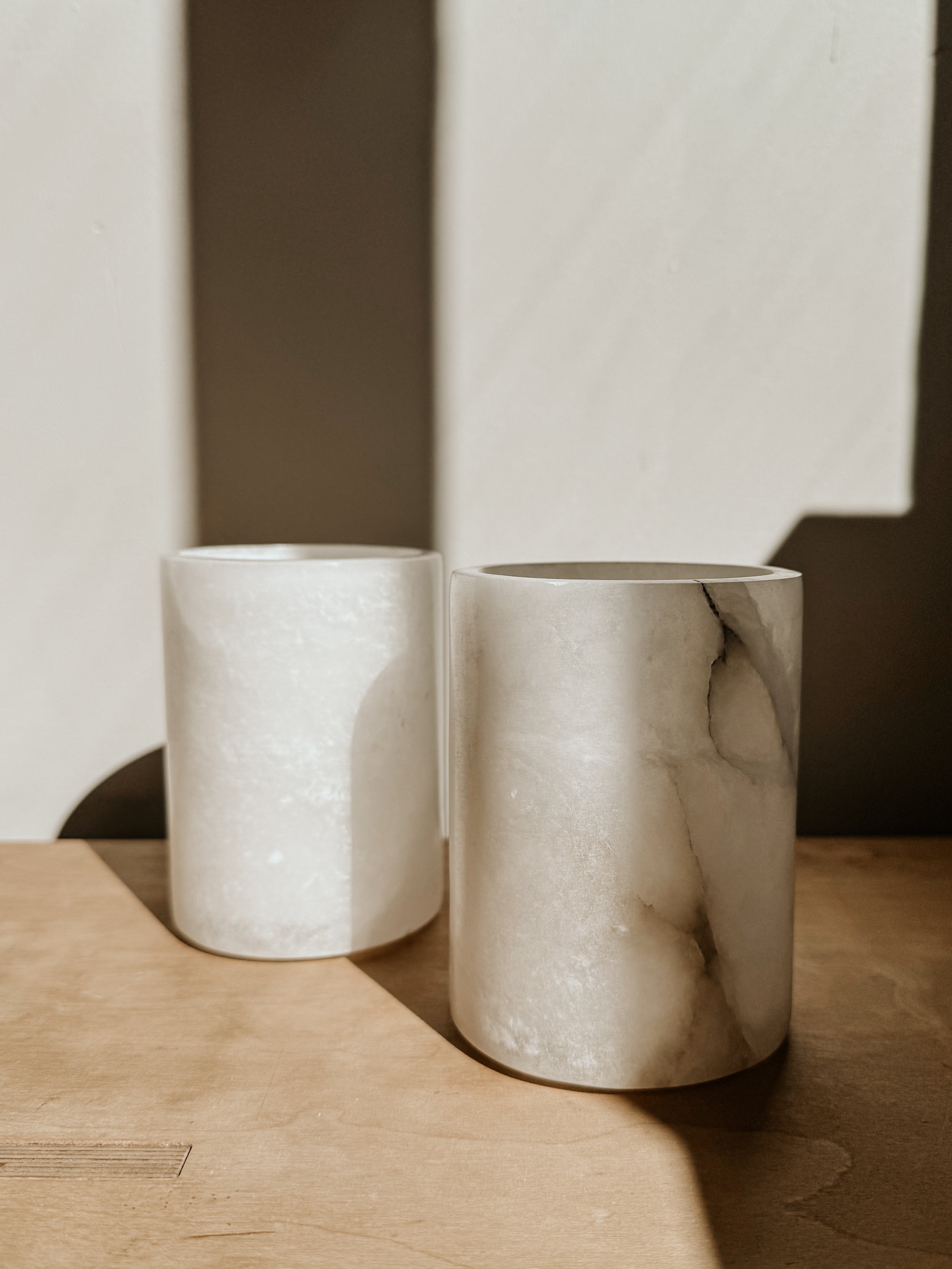 Alabaster Tumbler | White - Shop Adele Catherine 