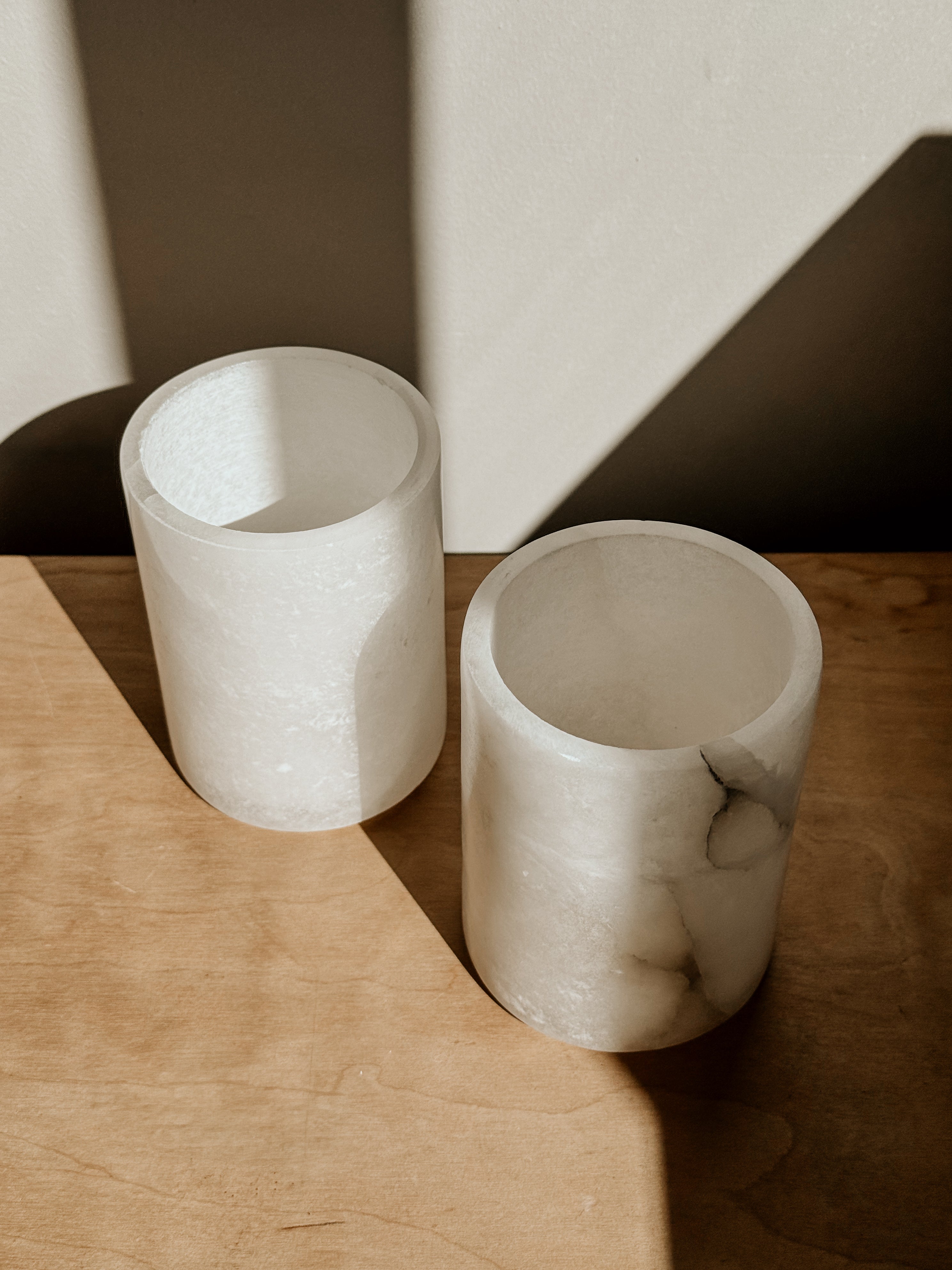 Alabaster Tumbler | White - Shop Adele Catherine 