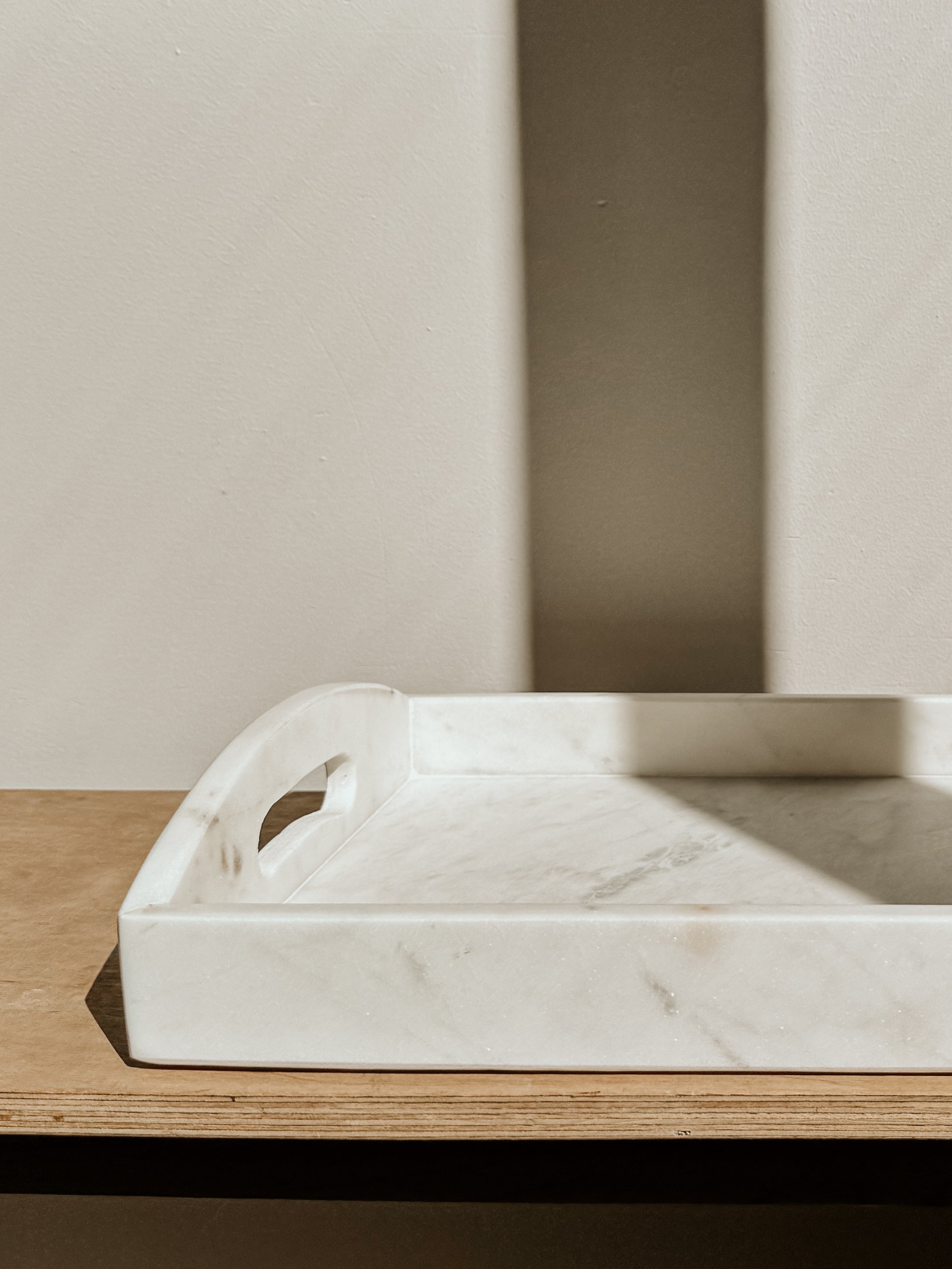 Marble Tray Rectangular | White - Shop Adele Catherine 