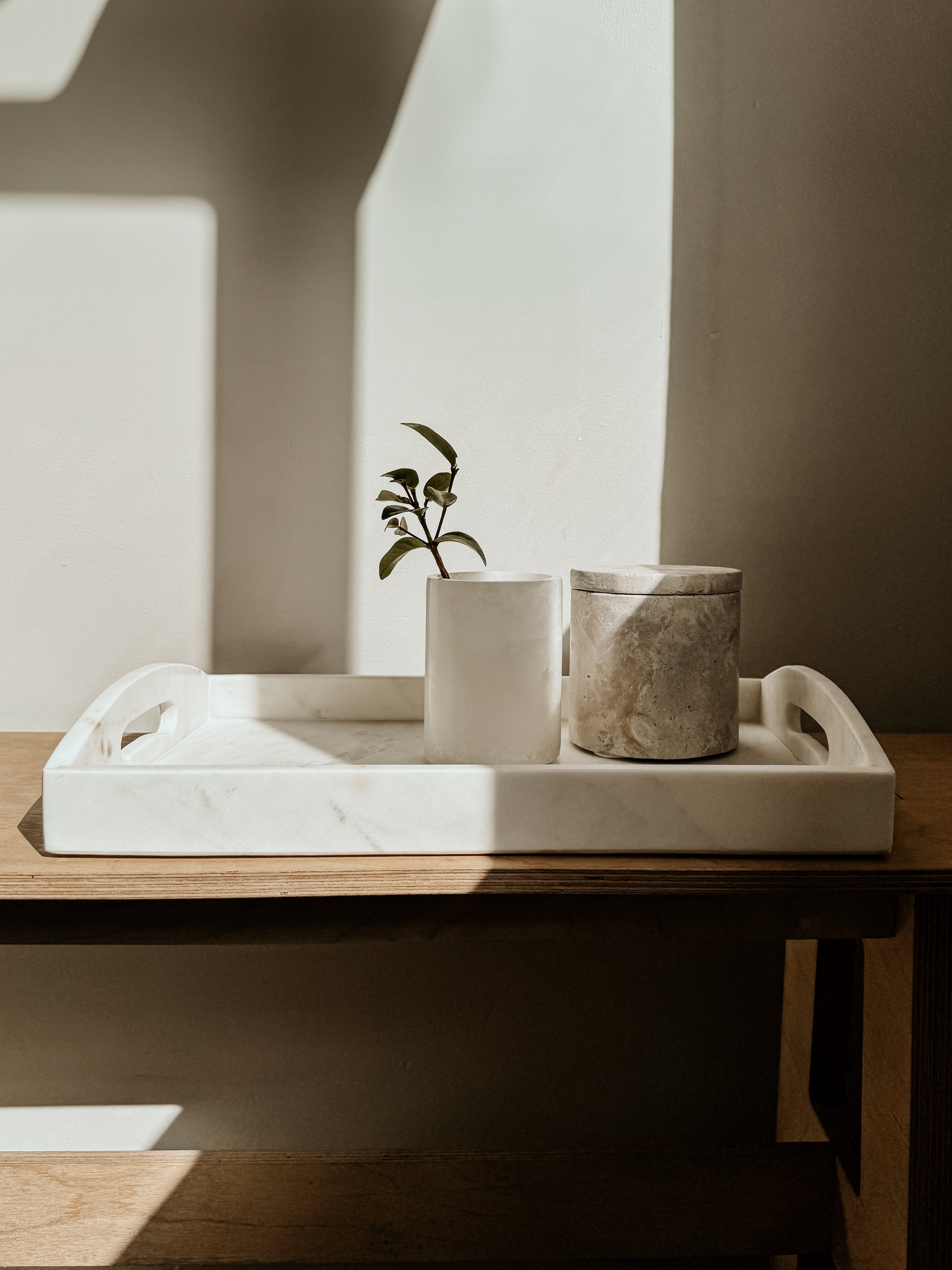 Marble Cannister | Beige - Shop Adele Catherine 