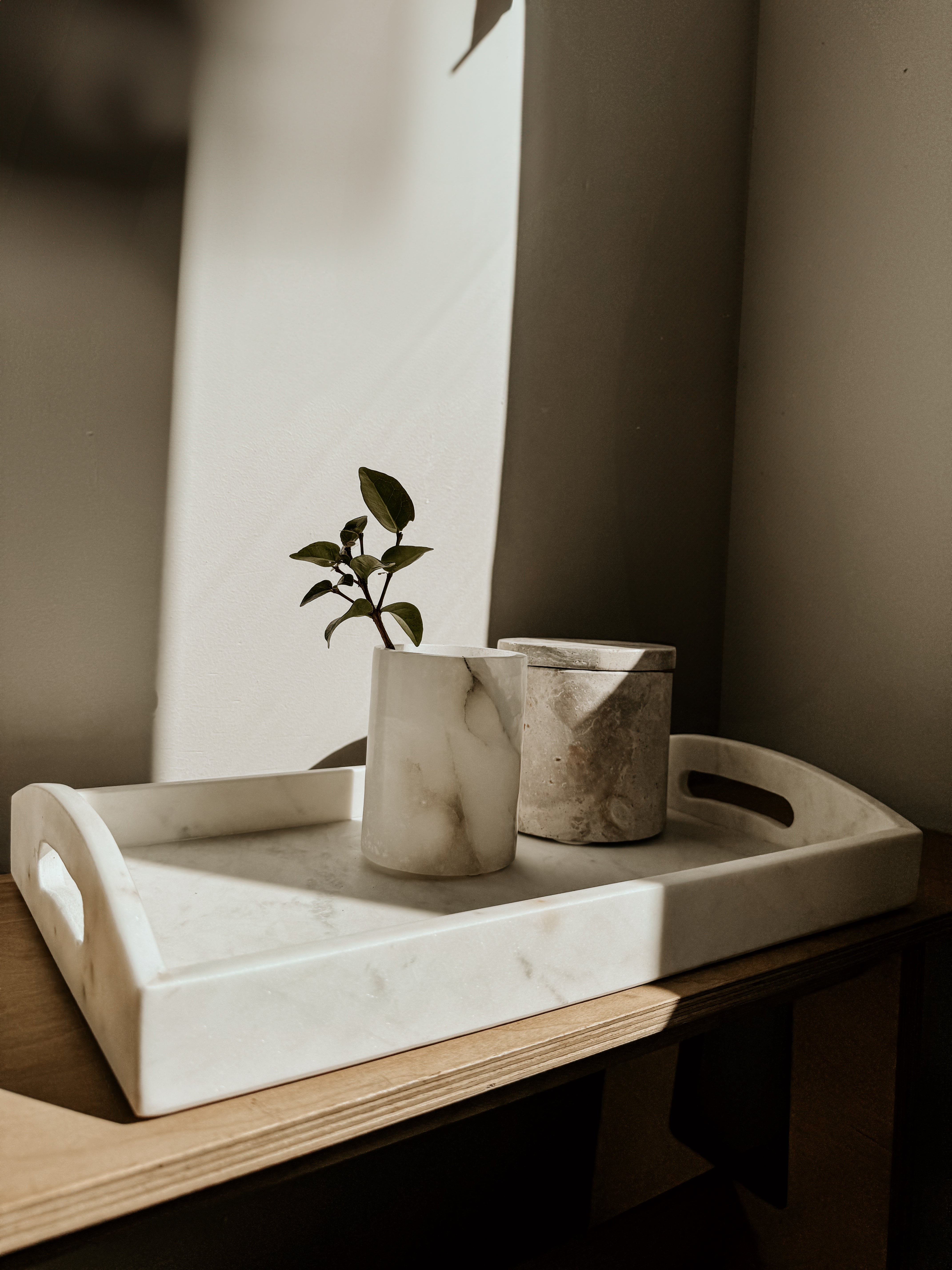 Marble Tray Rectangular | White - Shop Adele Catherine 