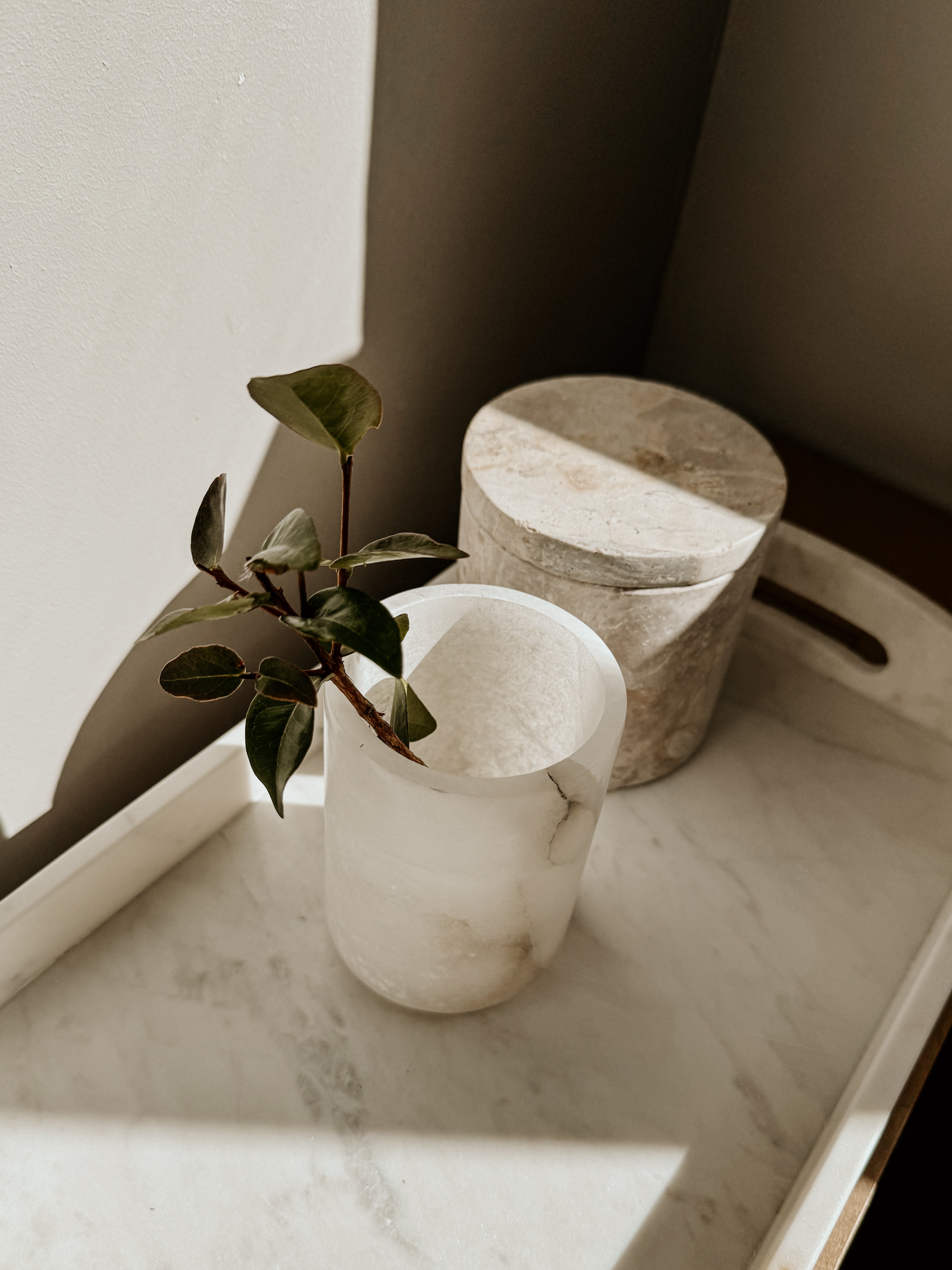 Marble Tray Rectangular | White - Shop Adele Catherine 