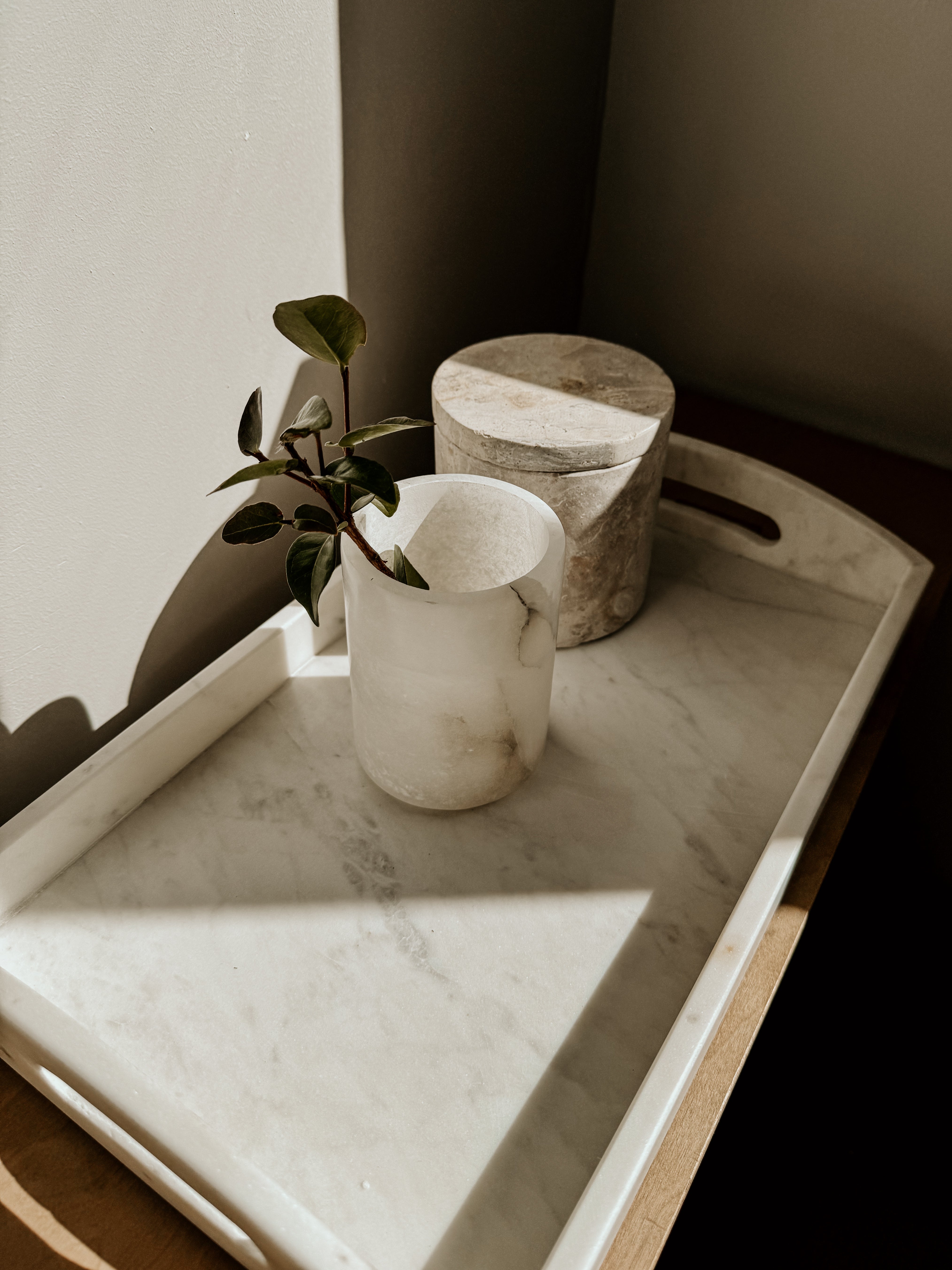 Marble Tray Rectangular | White - Shop Adele Catherine 