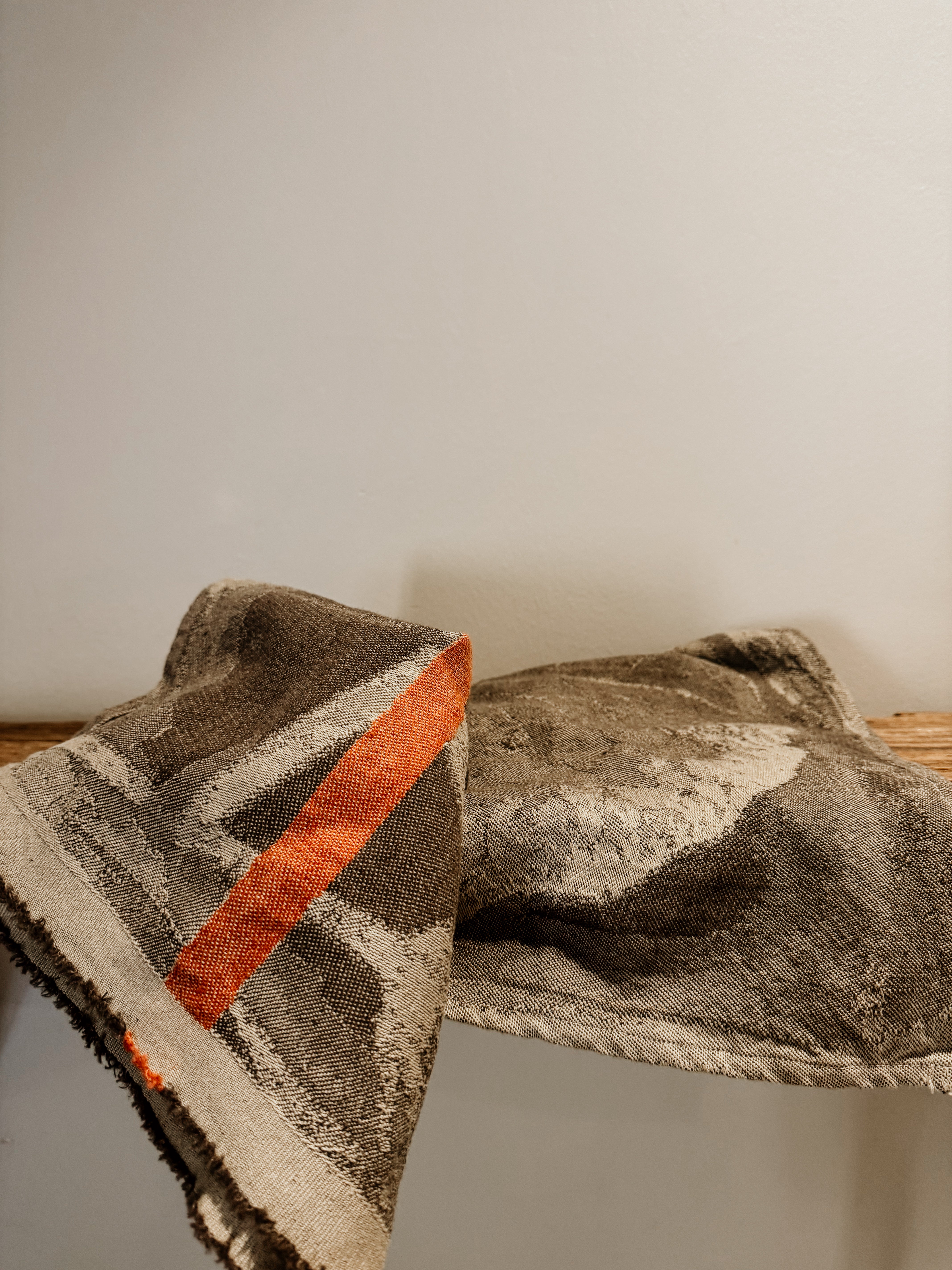 Mopipi Guest Towel | Charcoal- Rust - Shop Adele Catherine 