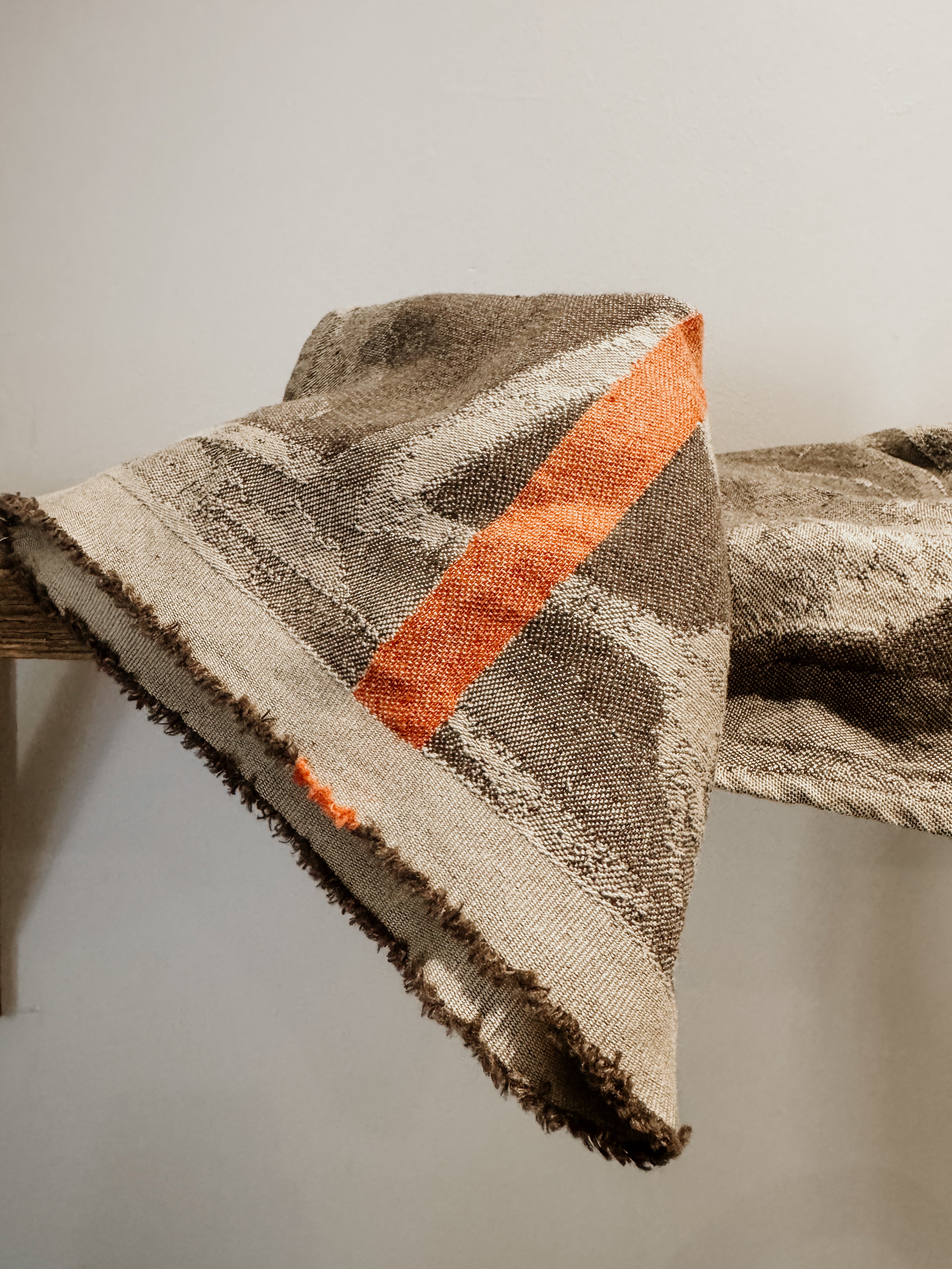 Mopipi Guest Towel | Charcoal- Rust - Shop Adele Catherine 