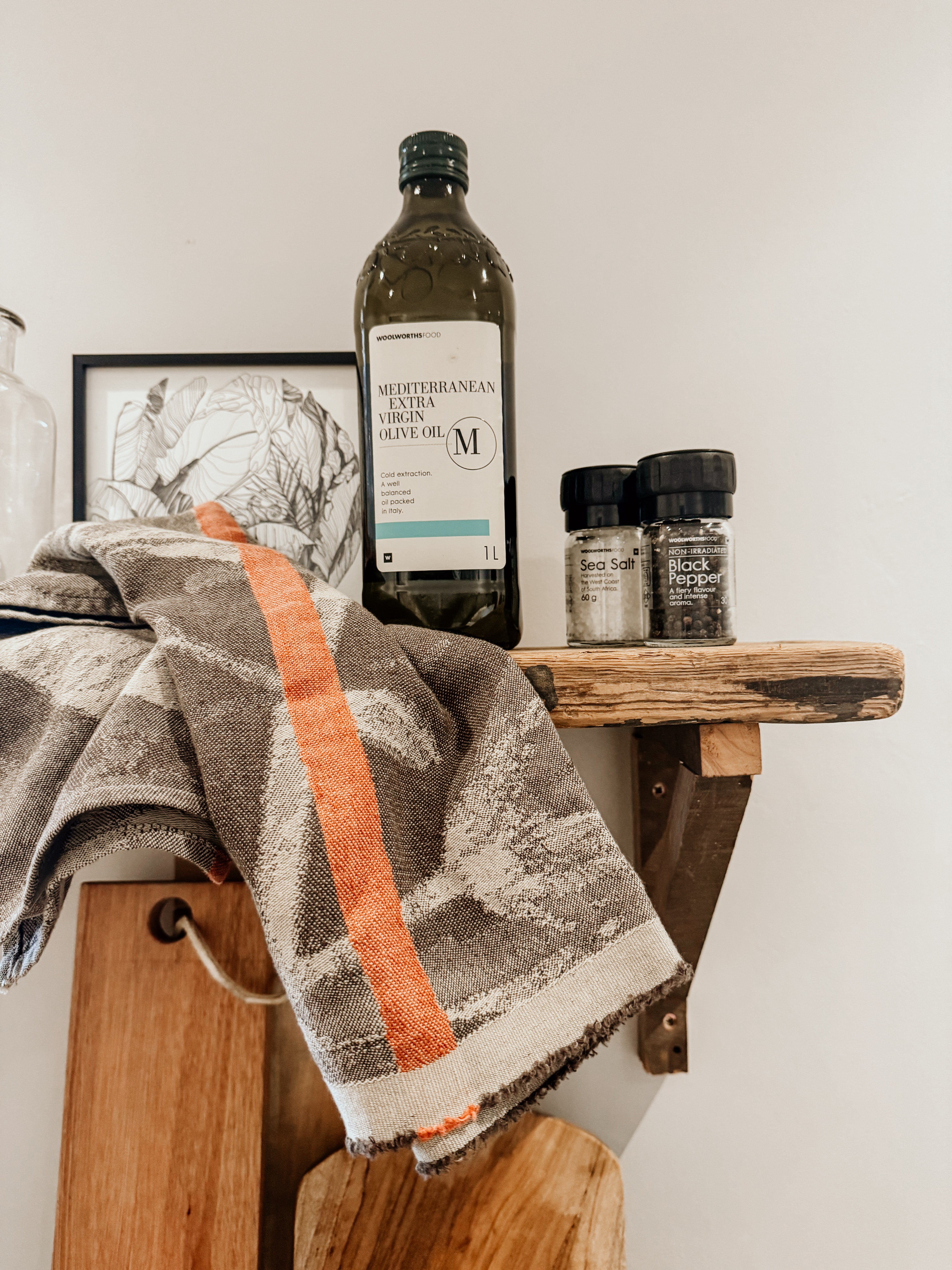 Mopipi Guest Towel | Charcoal- Rust - Shop Adele Catherine 