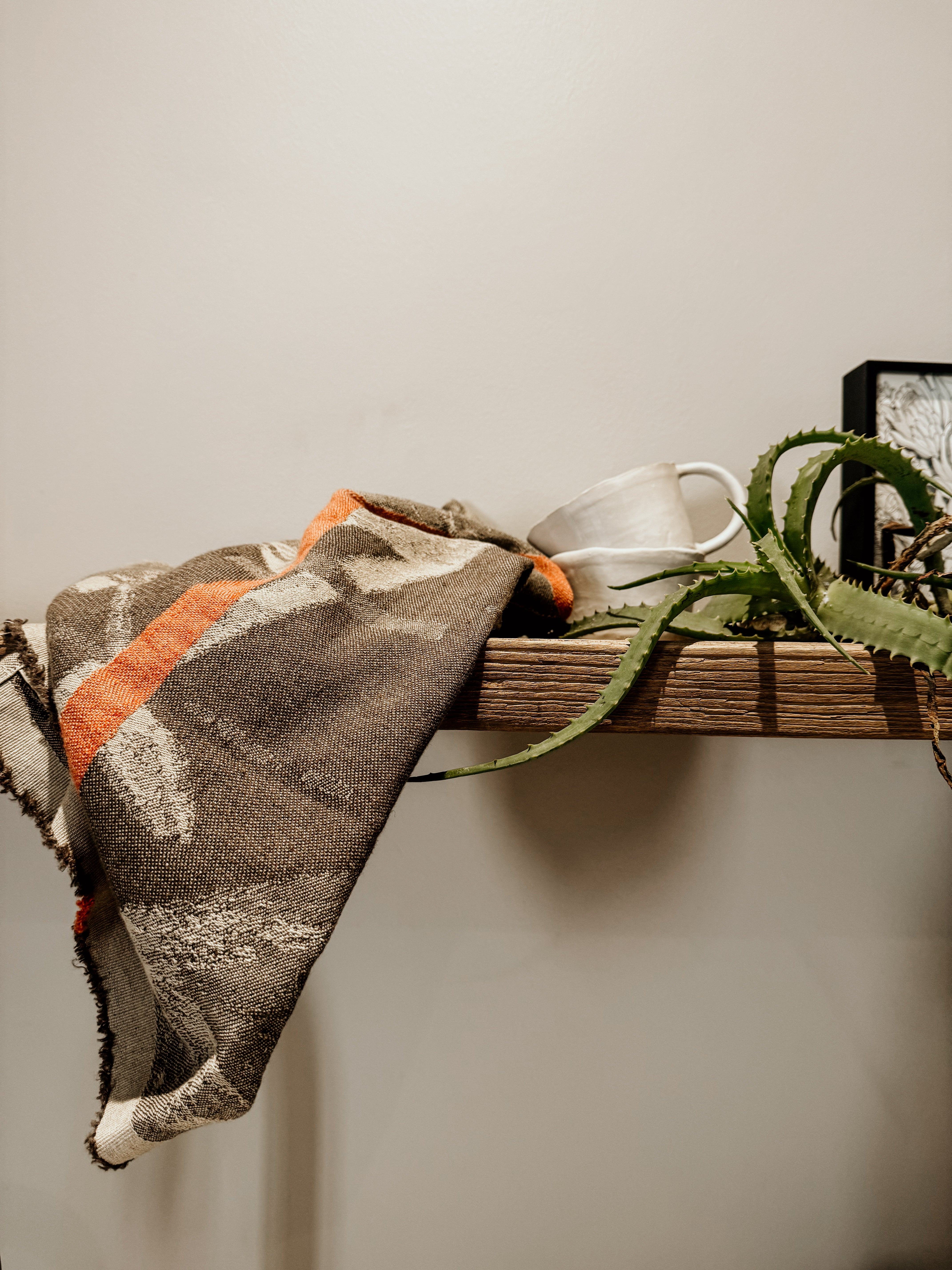 Mopipi Guest Towel | Charcoal- Rust - Shop Adele Catherine 