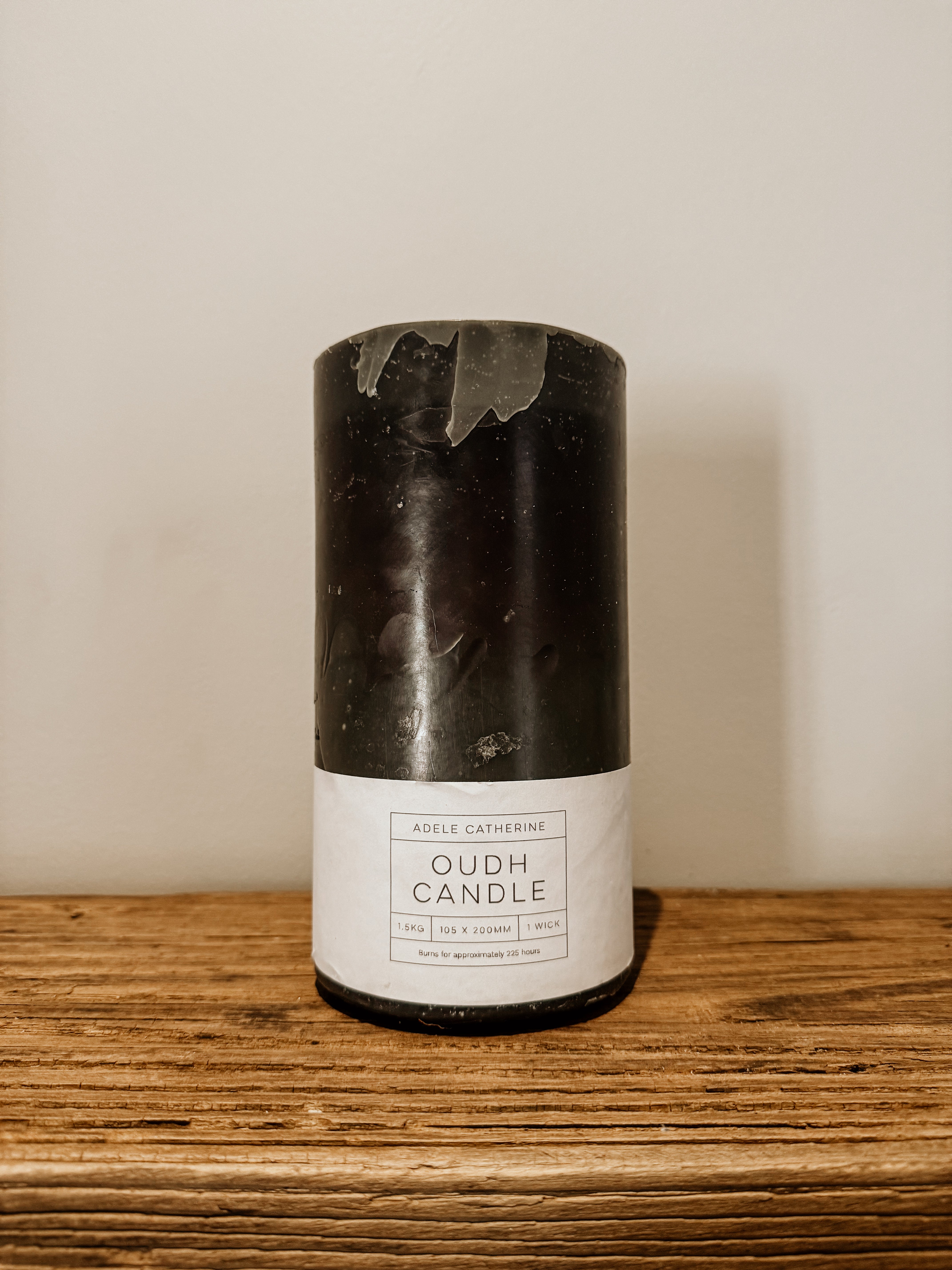 Oudh Scented Candle | Black - Shop Adele Catherine 