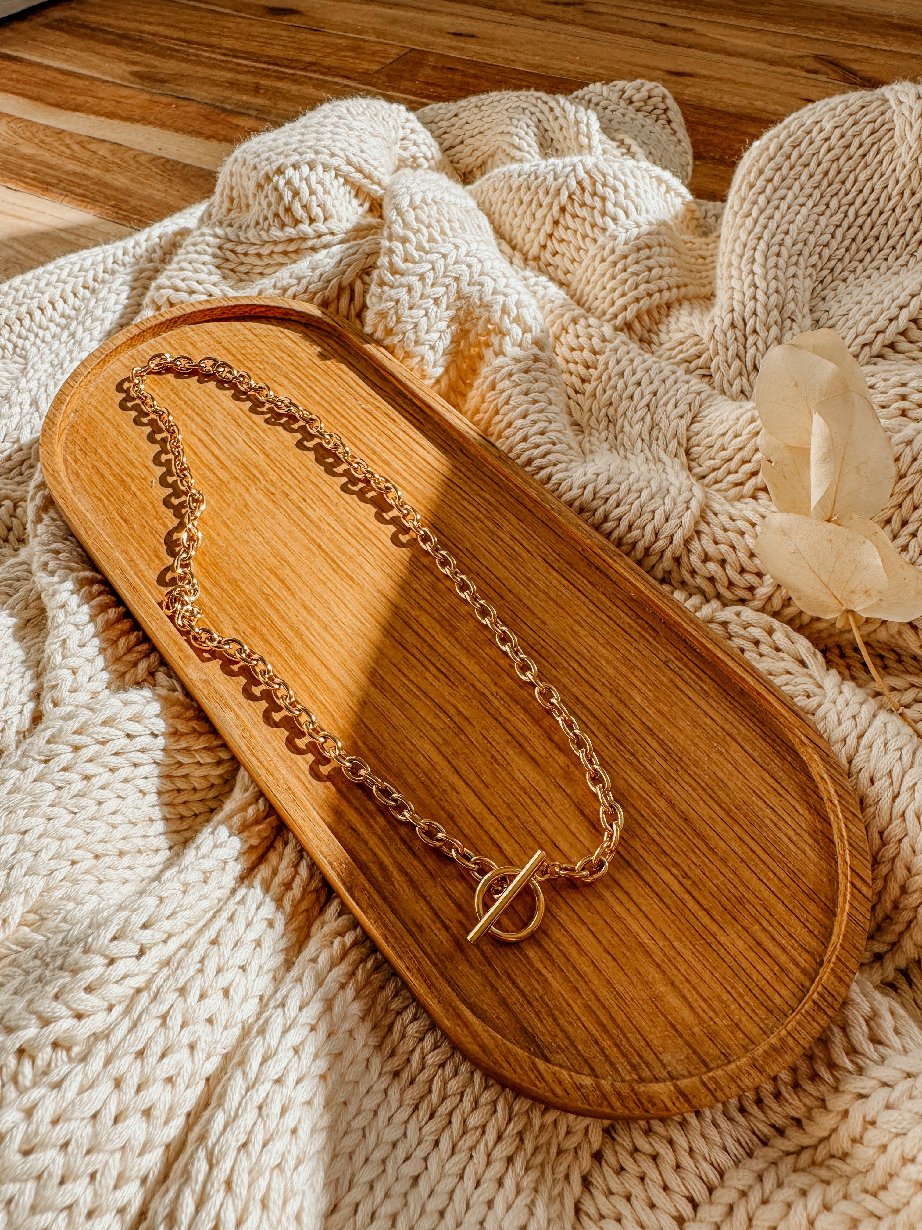 The Chloe Link Necklace | Gold - Shop Adele Catherine 