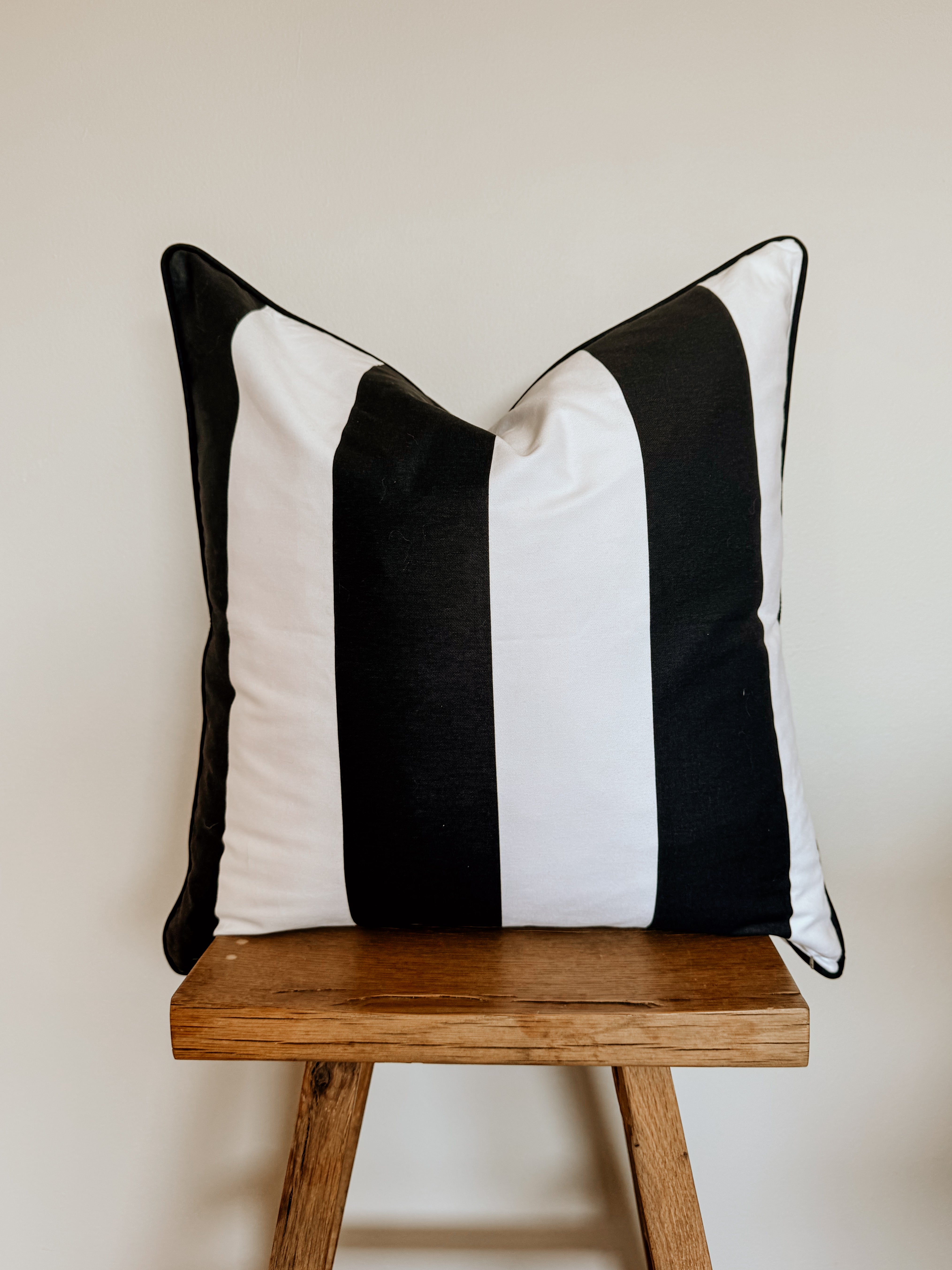Broad Black & White Stripe Scatter Incl Inner - Shop Adele Catherine 