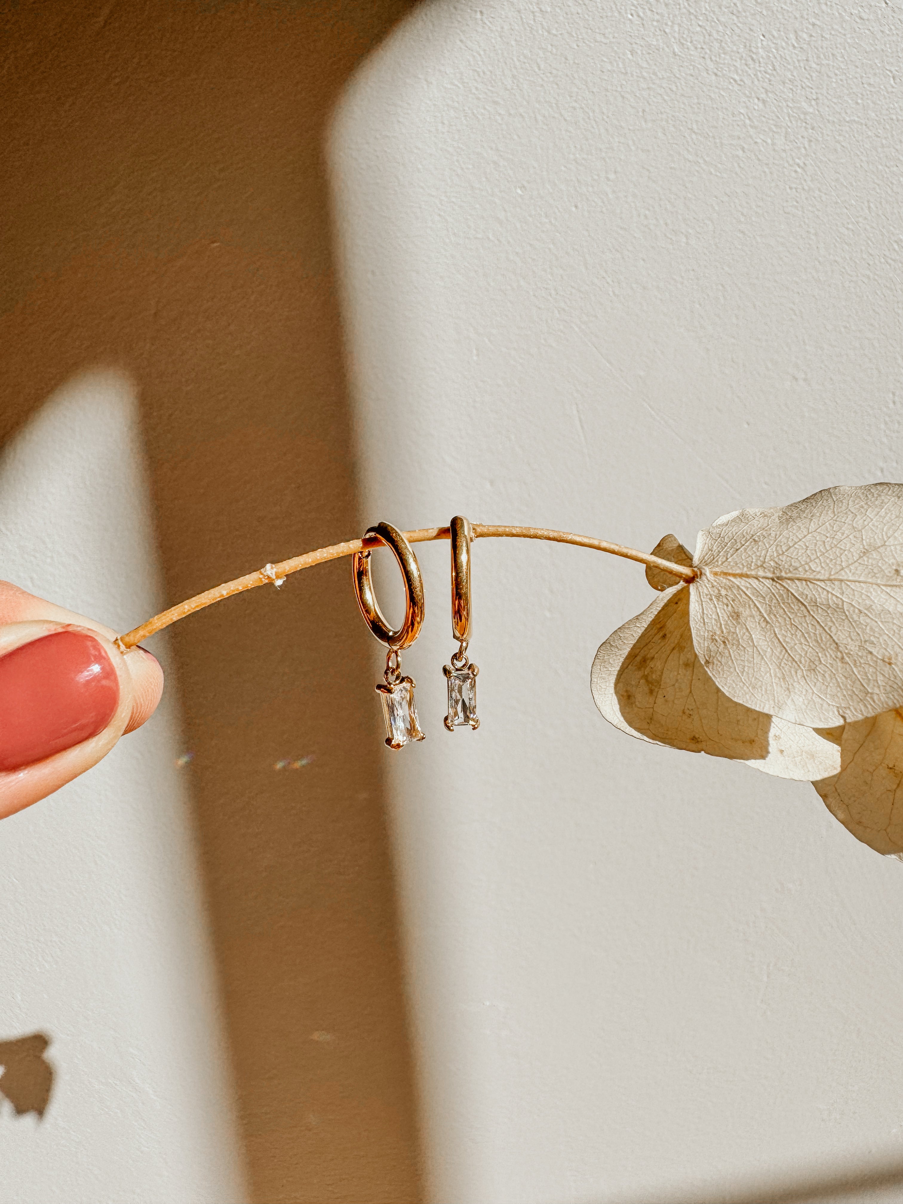 The Paris Square Drops | Gold - Shop Adele Catherine 