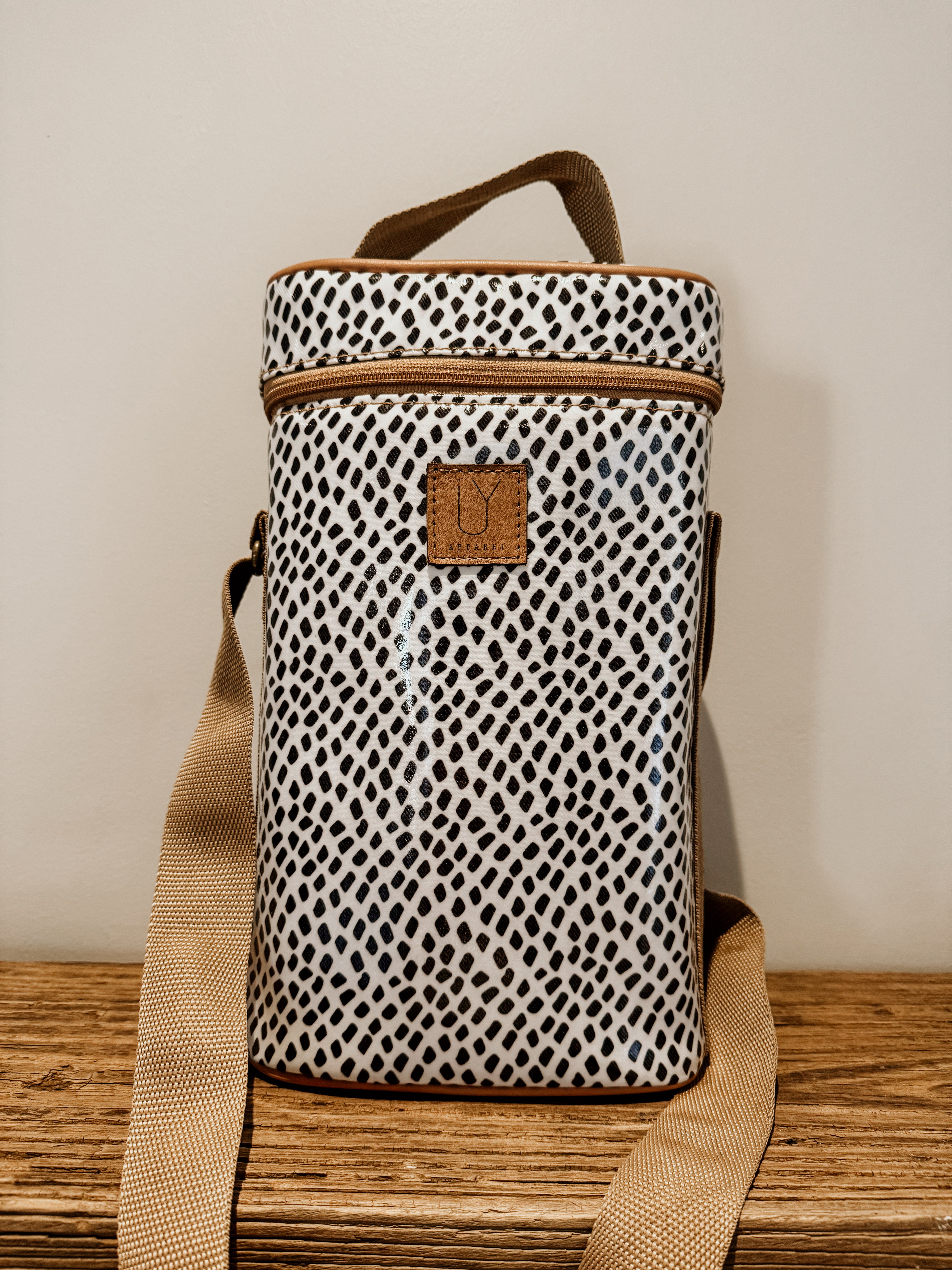 Spotted Wine Cooler | Black on White - Shop Adele Catherine 