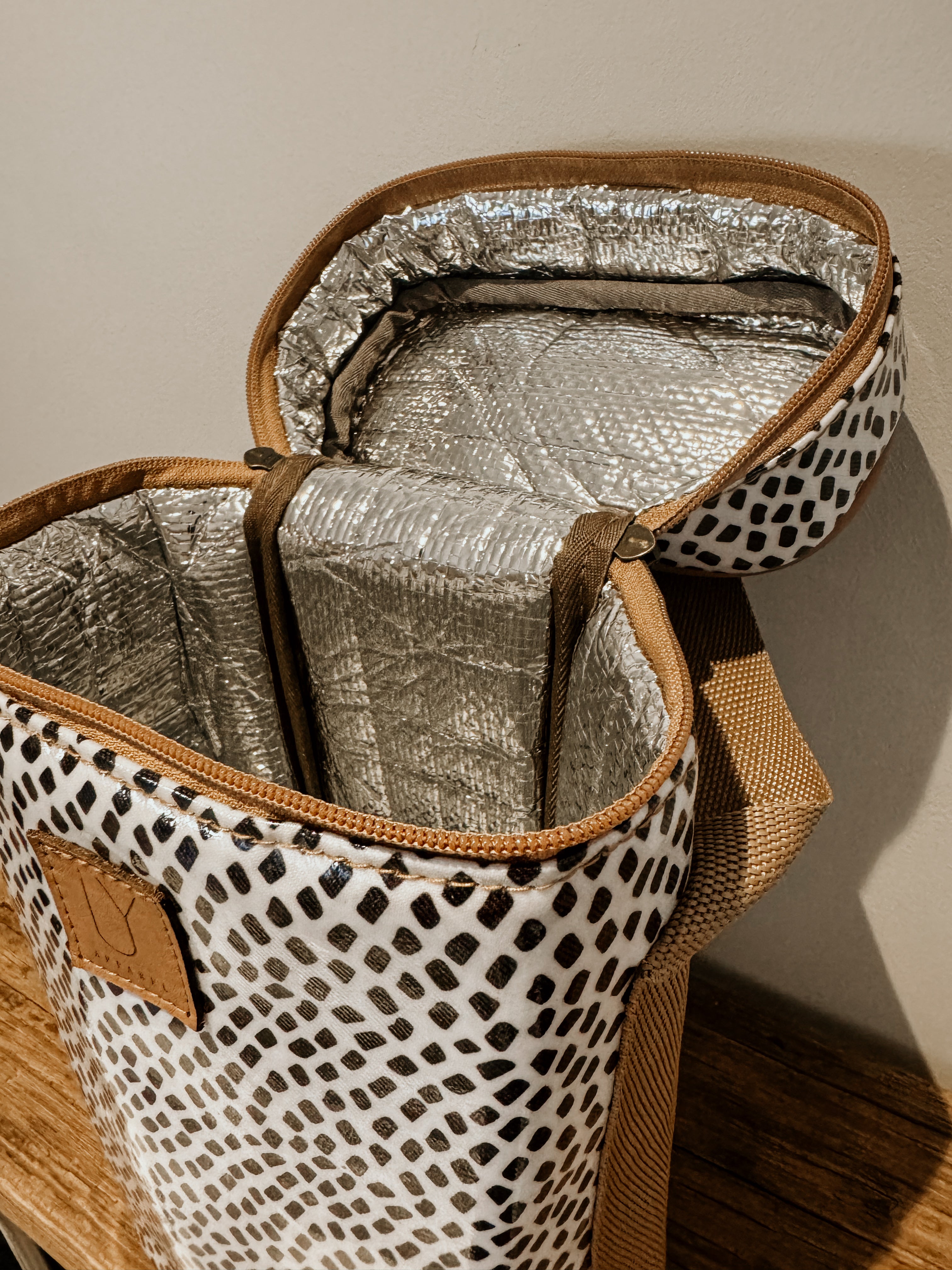 Spotted Wine Cooler | Black on White - Shop Adele Catherine 