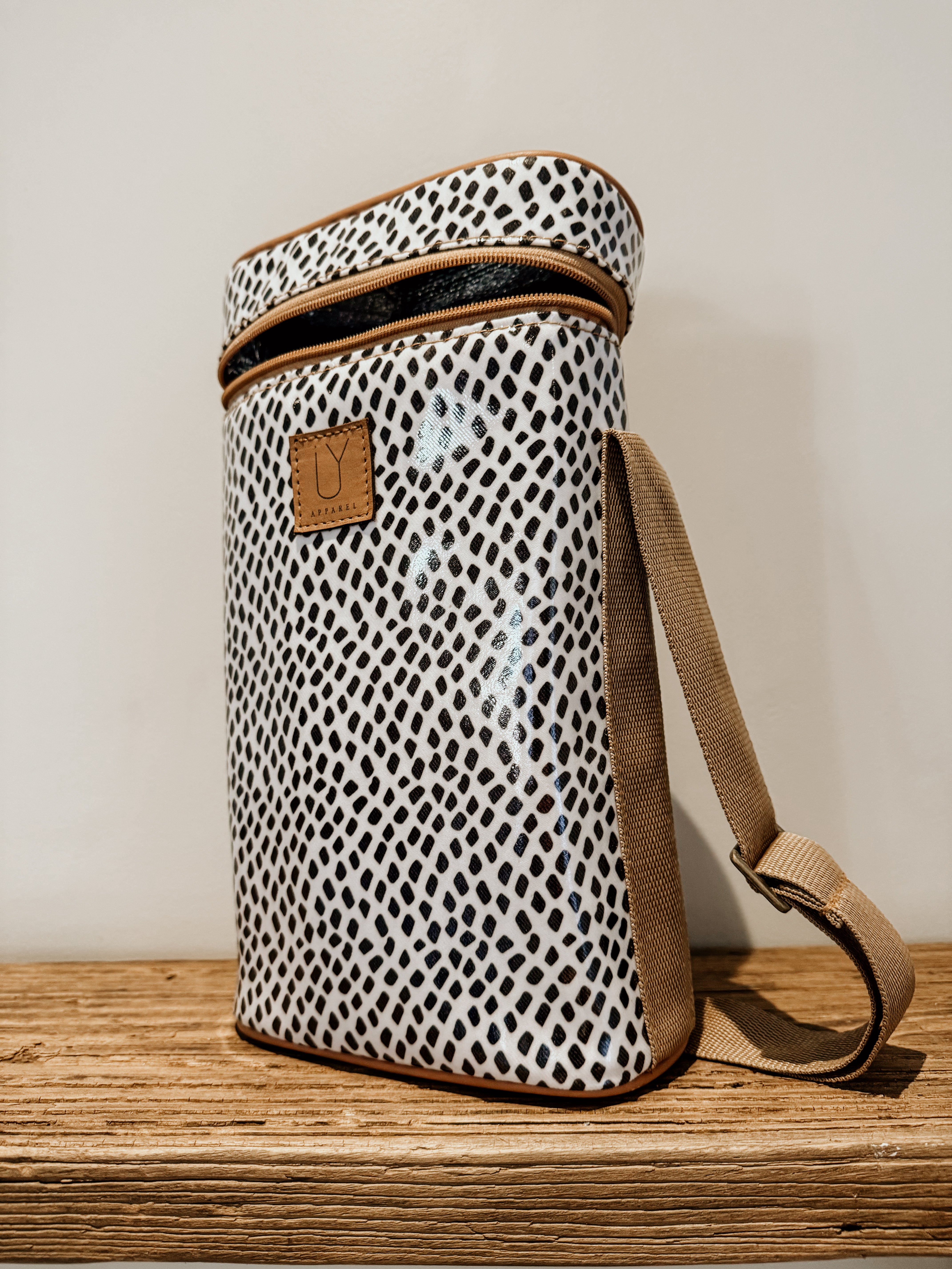 Spotted Wine Cooler | Black on White - Shop Adele Catherine 
