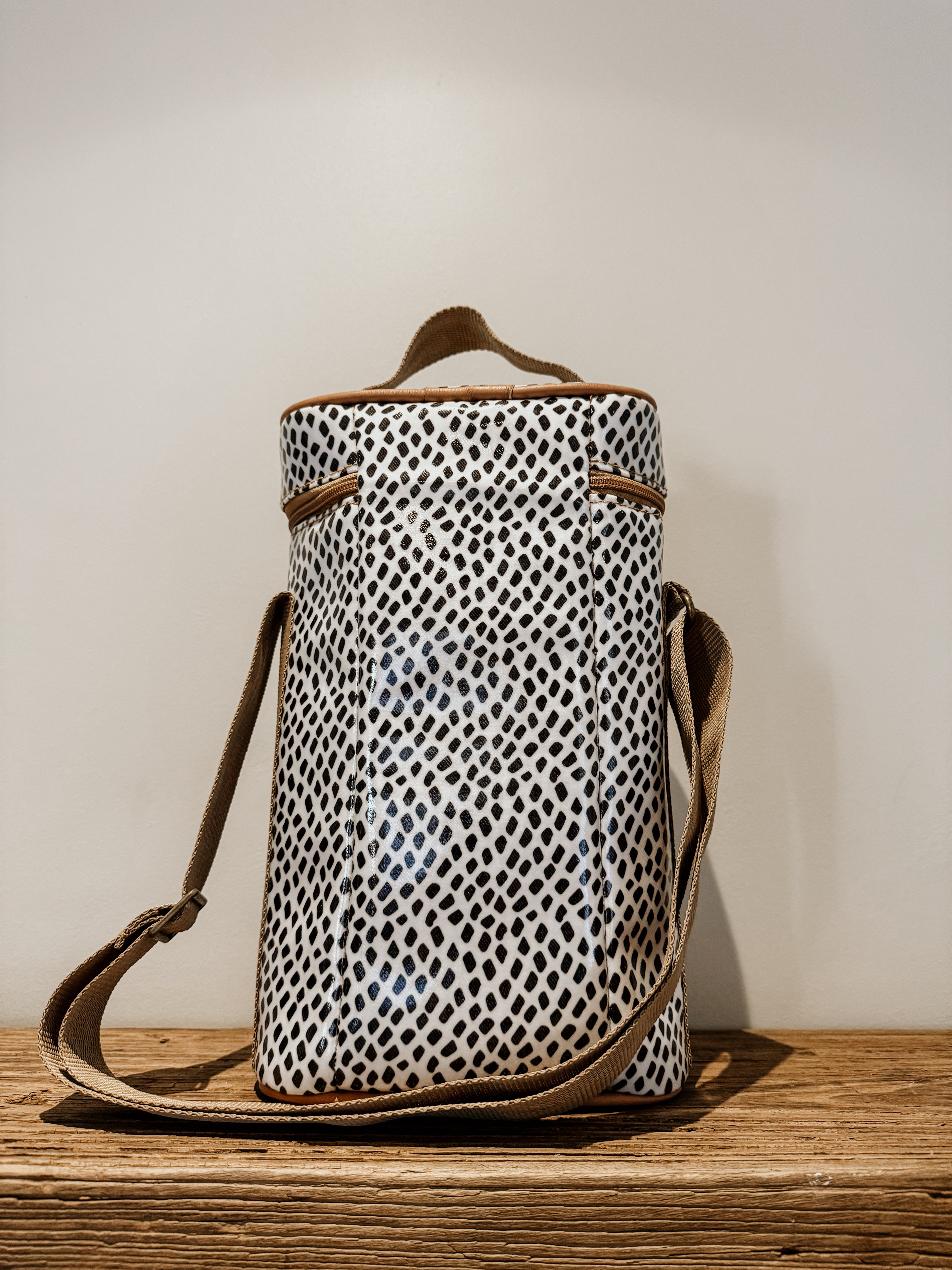 Spotted Wine Cooler | Black on White - Shop Adele Catherine 