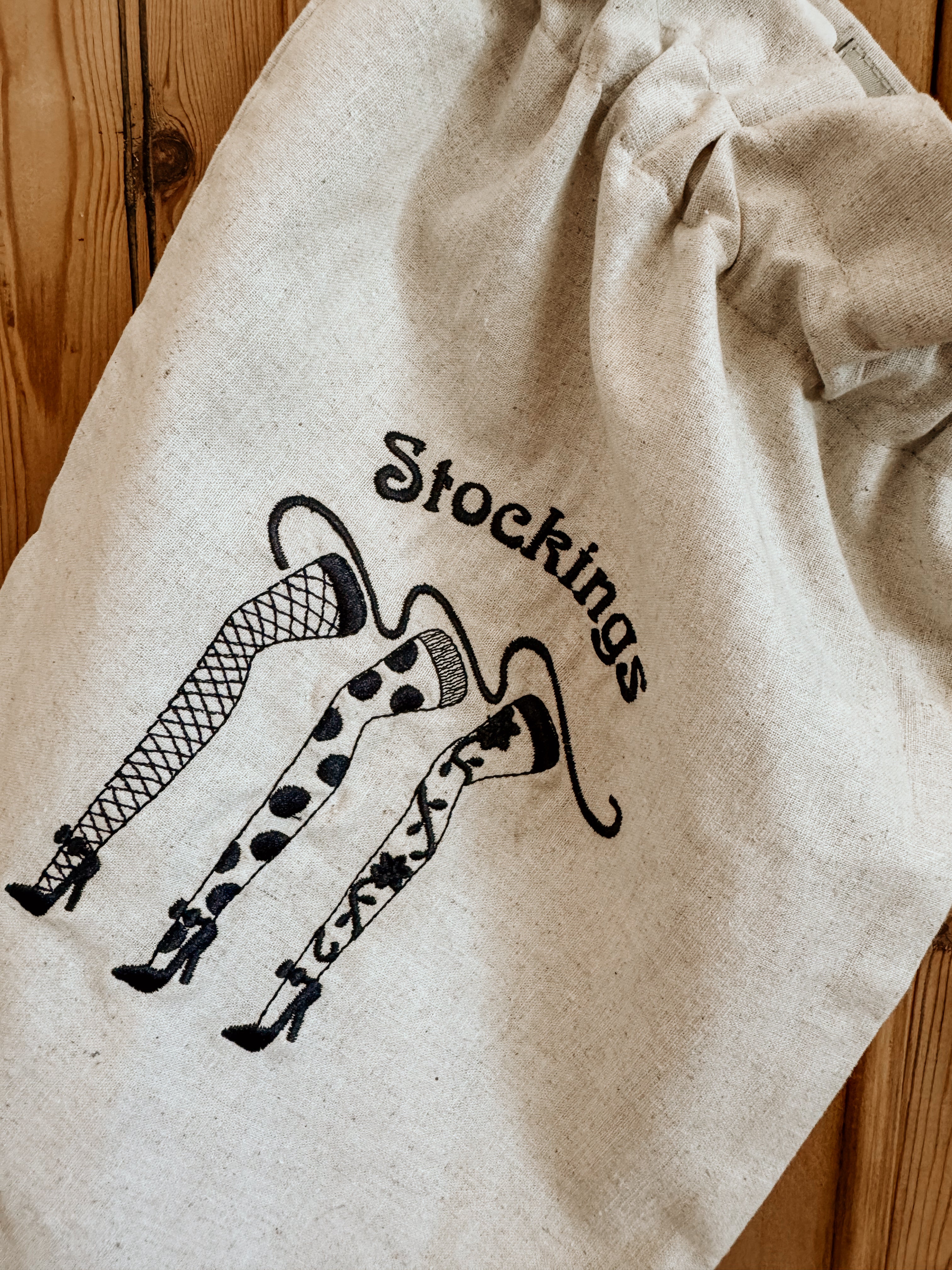 Stockings Bag | Natural - Shop Adele Catherine 