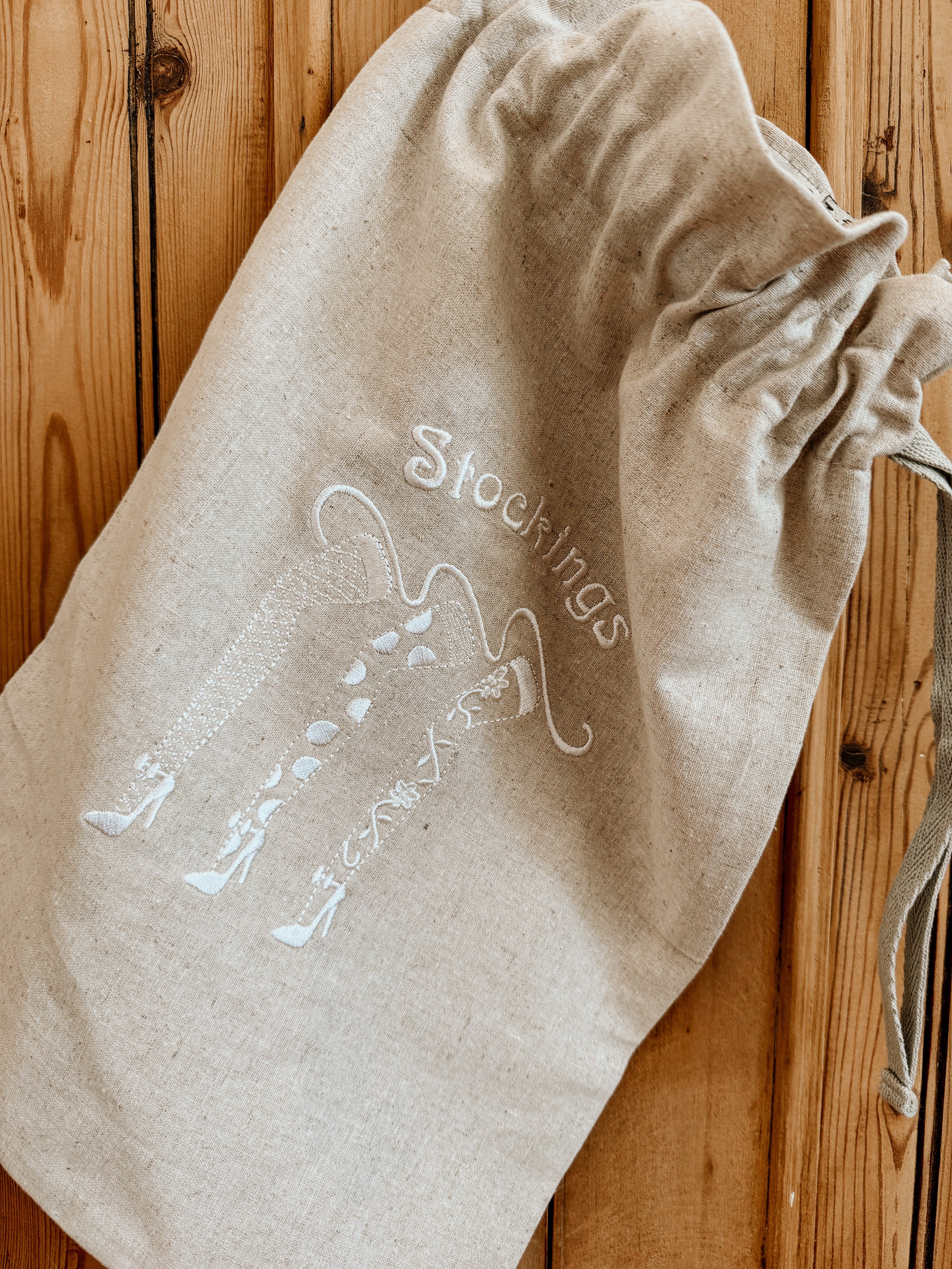 Stockings Bag | Natural - Shop Adele Catherine 